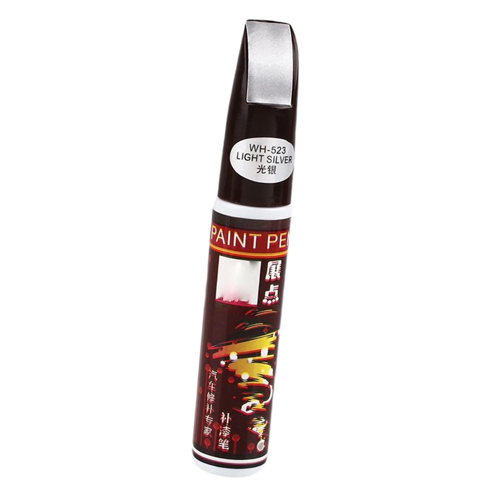 2xTouch up Auto Paint 2 in 1 Touch up Paint Pen Accessories Car Scratch Repair Light argent