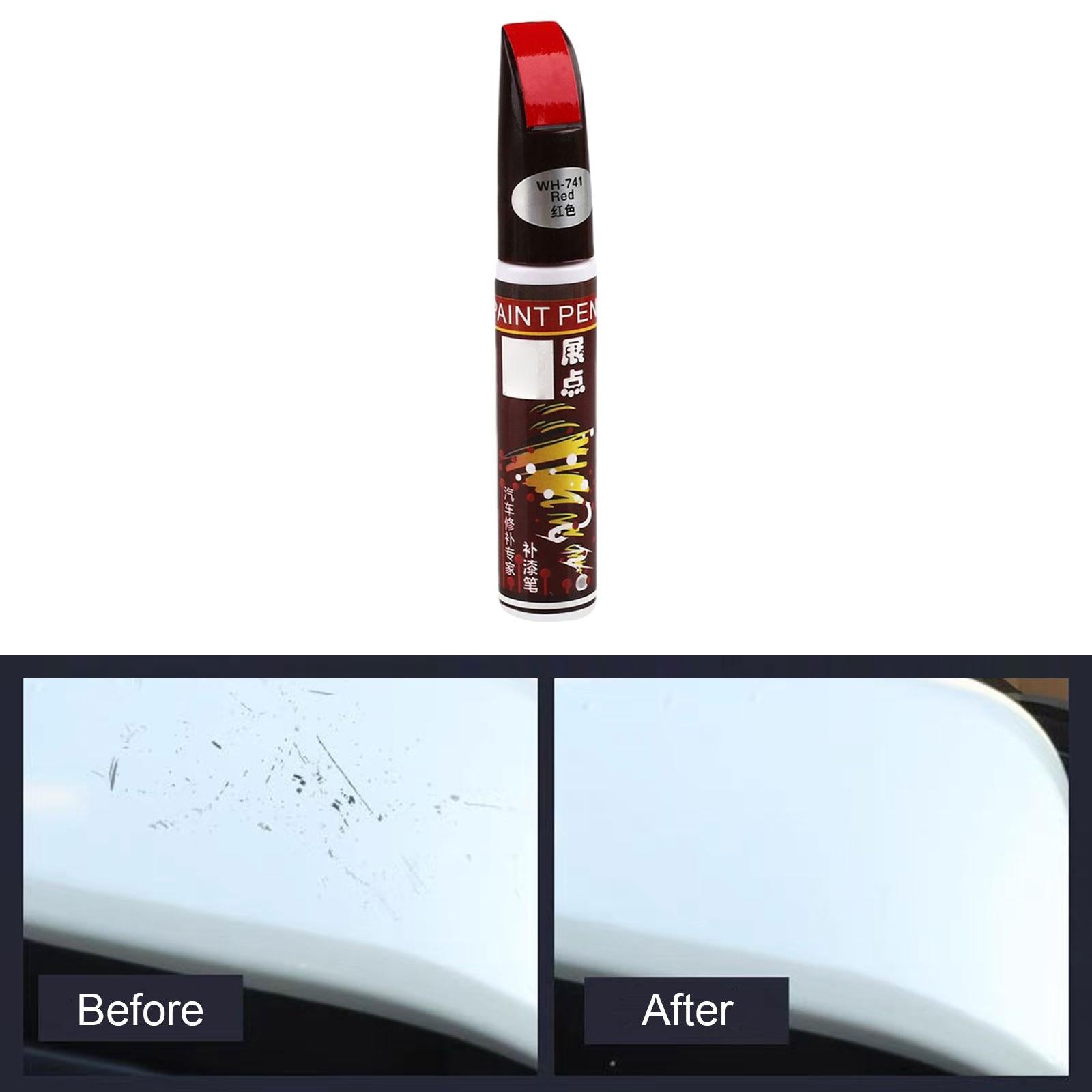 4xTouch up Auto Paint 2 in 1 Touch up Paint Pen Accessories Car Scratch Repair Red