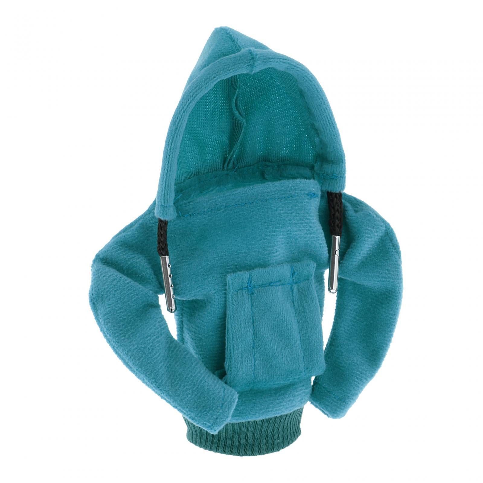 2xAutomotive Gear Shift Knob Cover Funny Hoodie Cool Shifter Knob Hoodie Cover Blue