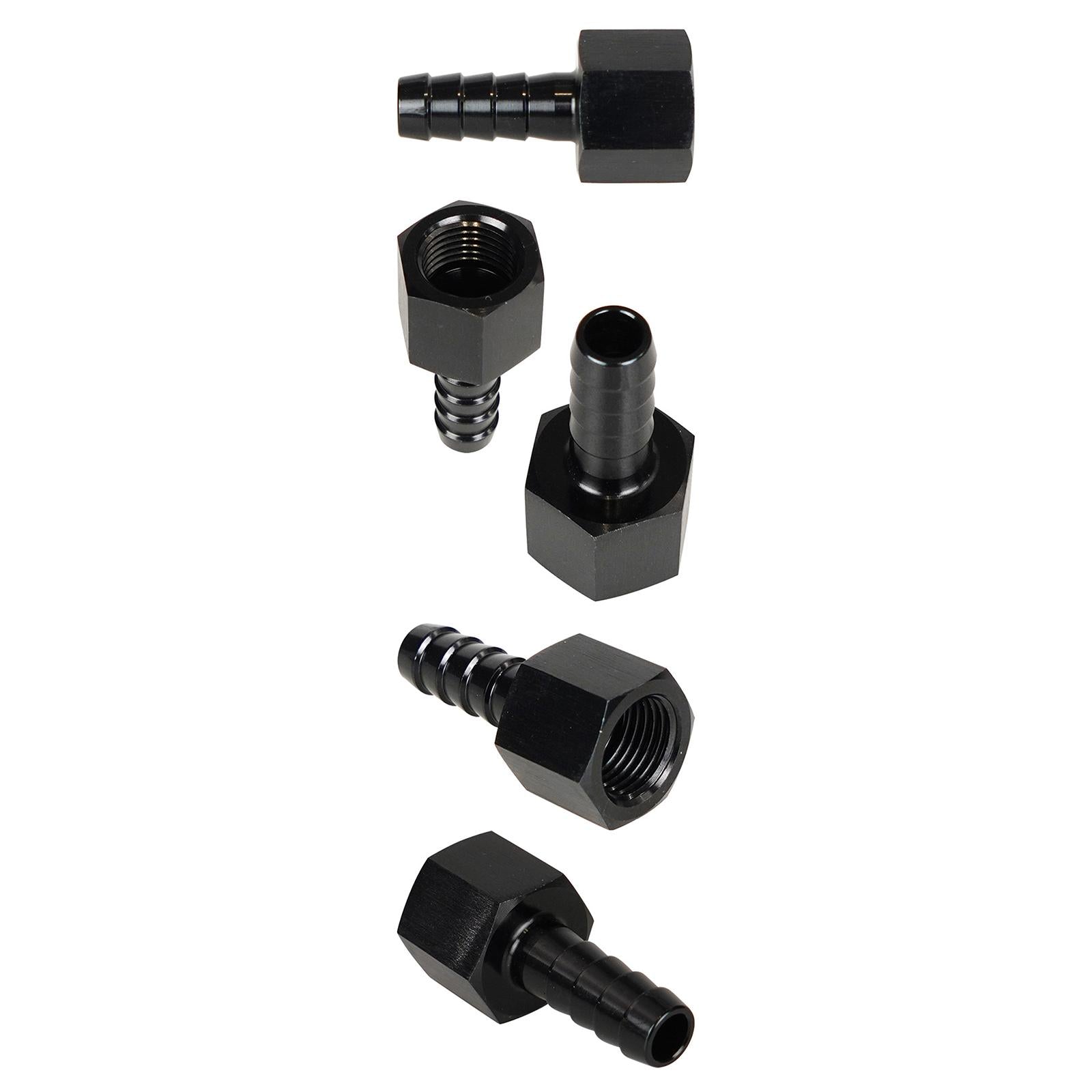 2x6AN to 3/8 Fuel Line Hose Fitting 6AN to 3/8in Push on Barb Pipe Connector AN6
