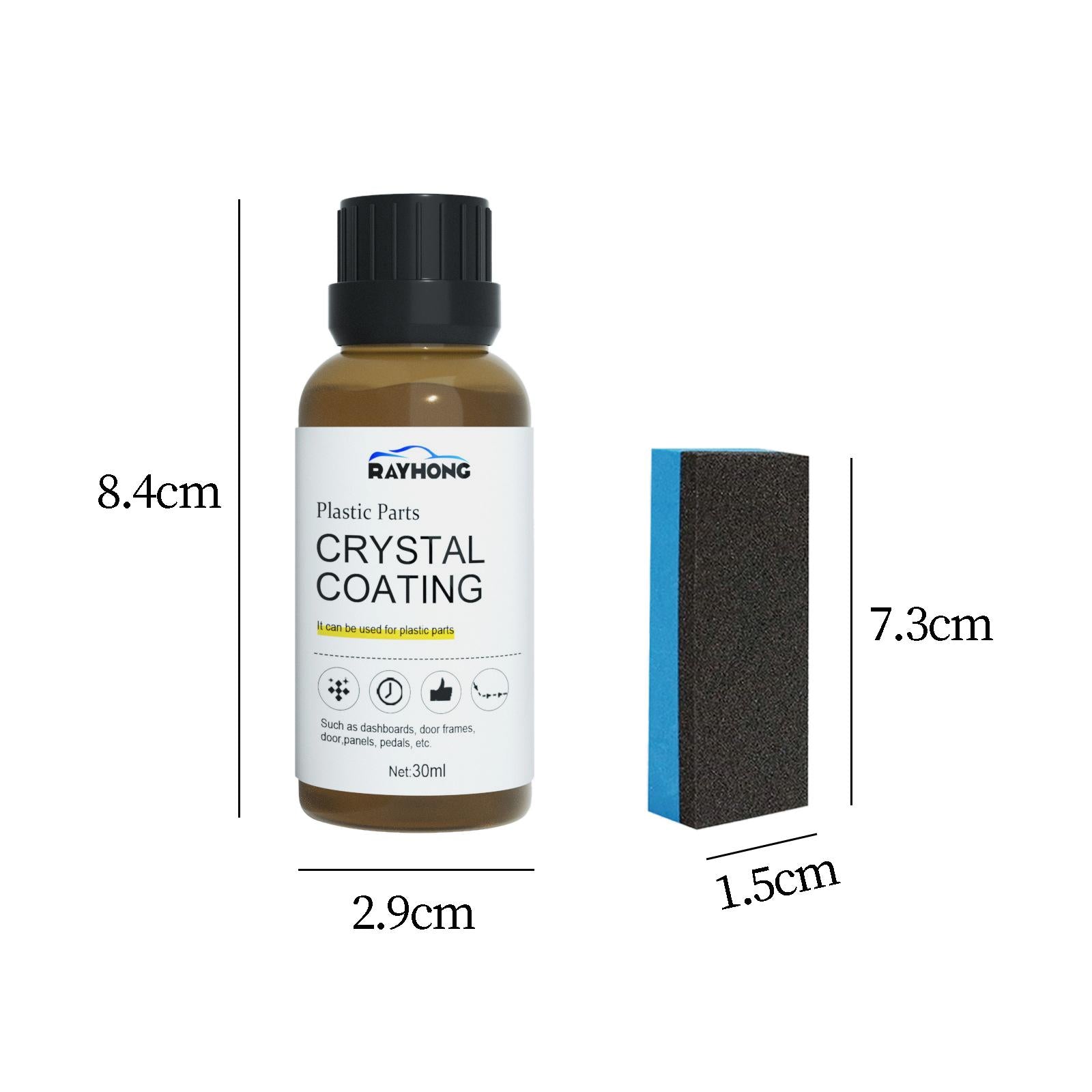 4xPlastic Restorer Multi Functional Car Plastic Revitalizing Coating Agent