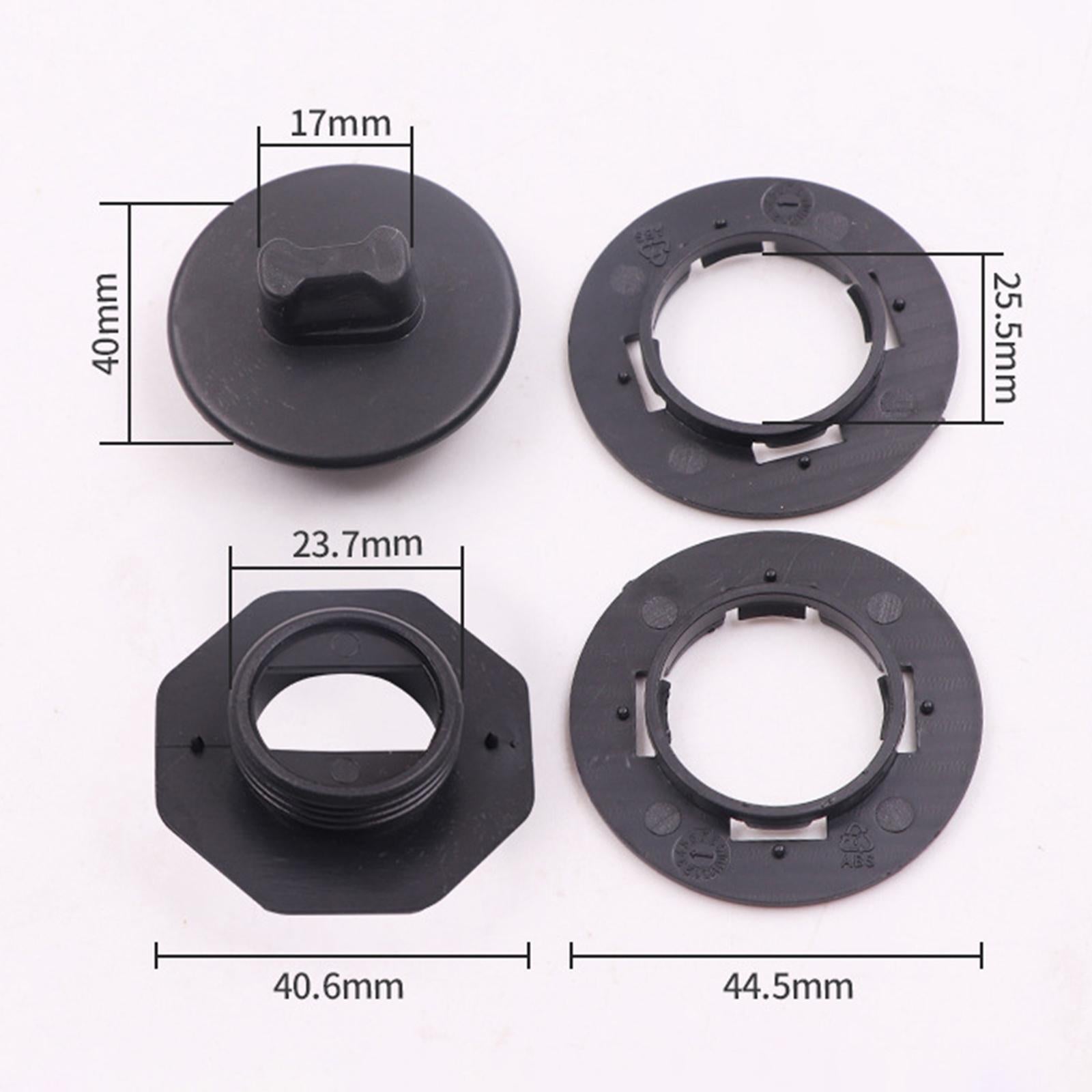 2xPack of 4 Car Floor Mat Clips Sleeve Holder Automobile Accessories Universal Black