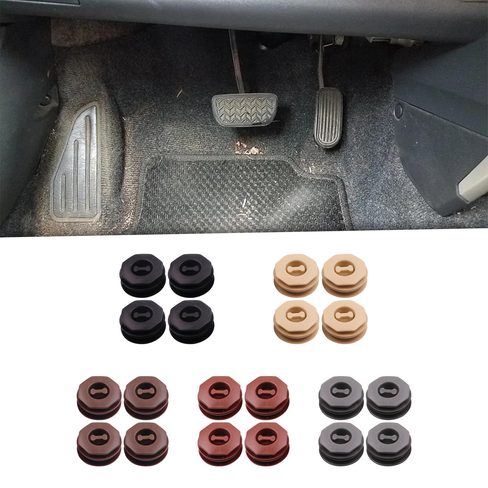 2xPack of 4 Car Floor Mat Clips Sleeve Holder Automobile Accessories Universal Black