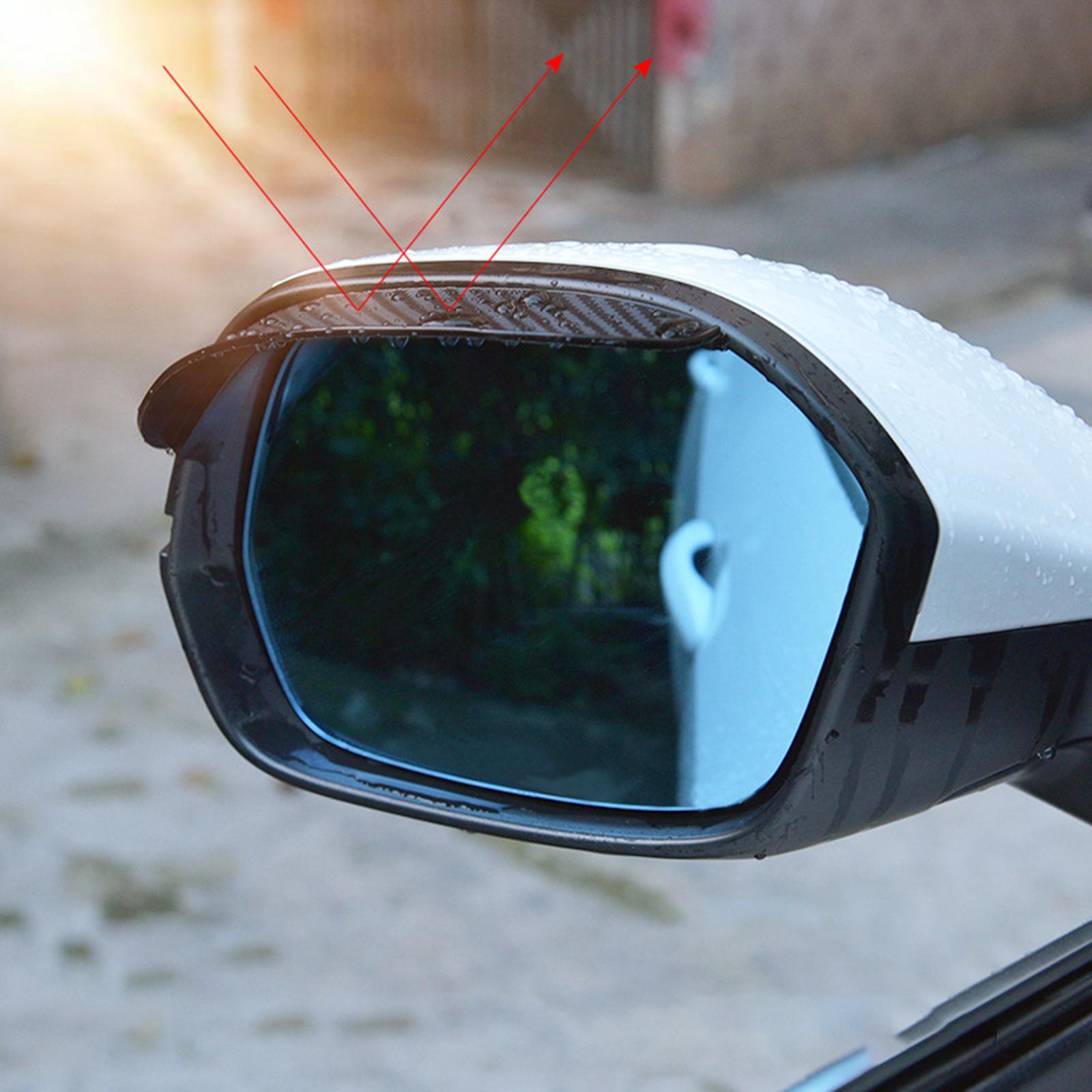 4xMirror Cover Visor Guard Accessory Professional Car Side Mirror Rain Guard