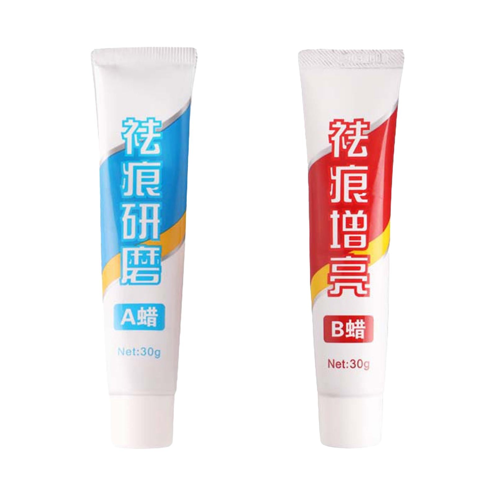 2xCar Scratch Remover Cream Car Scratch Correction for Moderate Scratches