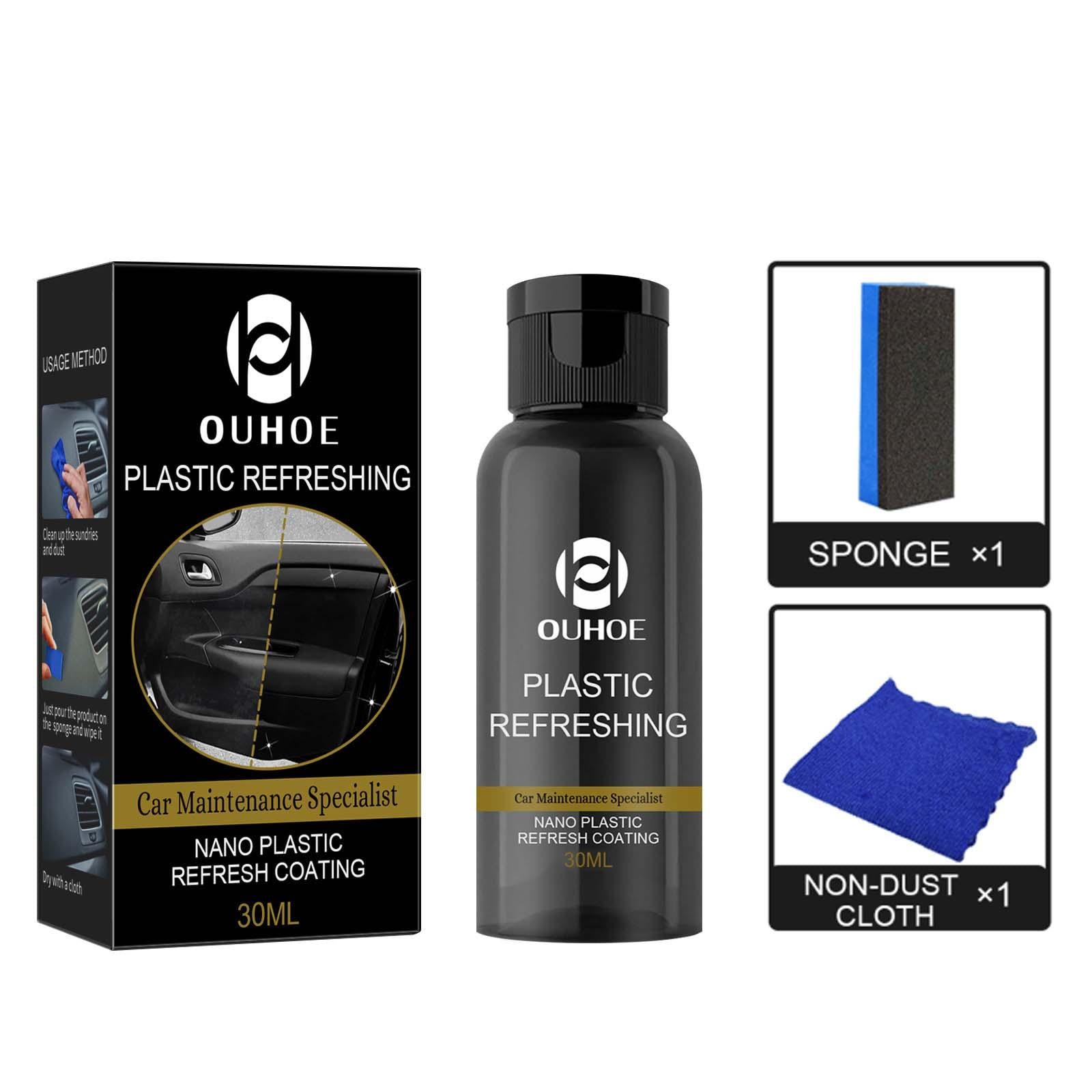 2xCar Plastic Restorer Plastic Revitalizing Coating Agent for Trucks Cars 30ml
