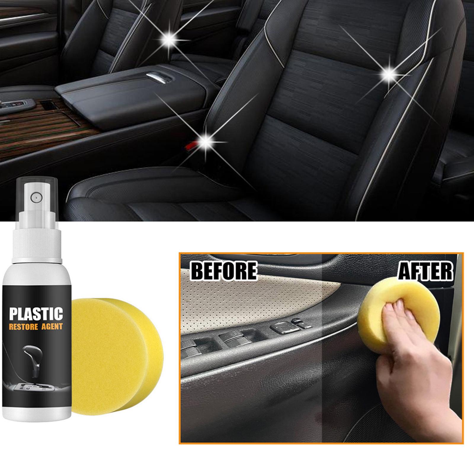 3xCar Plastic Refreshing Agent Car Plastic Restorer for Vinyl Rubber Trim 50ml