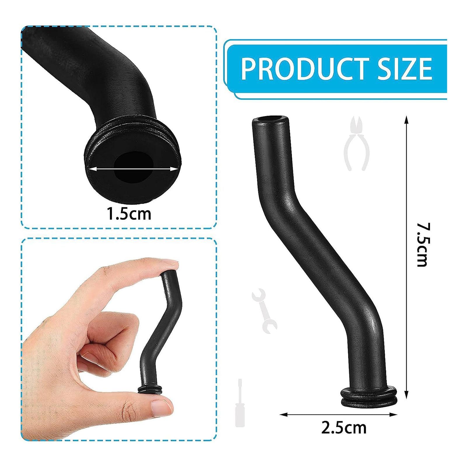 3x6Pcs Lawn Mower Vacuum Hose 596163 Professional Easy to Install Repair Parts