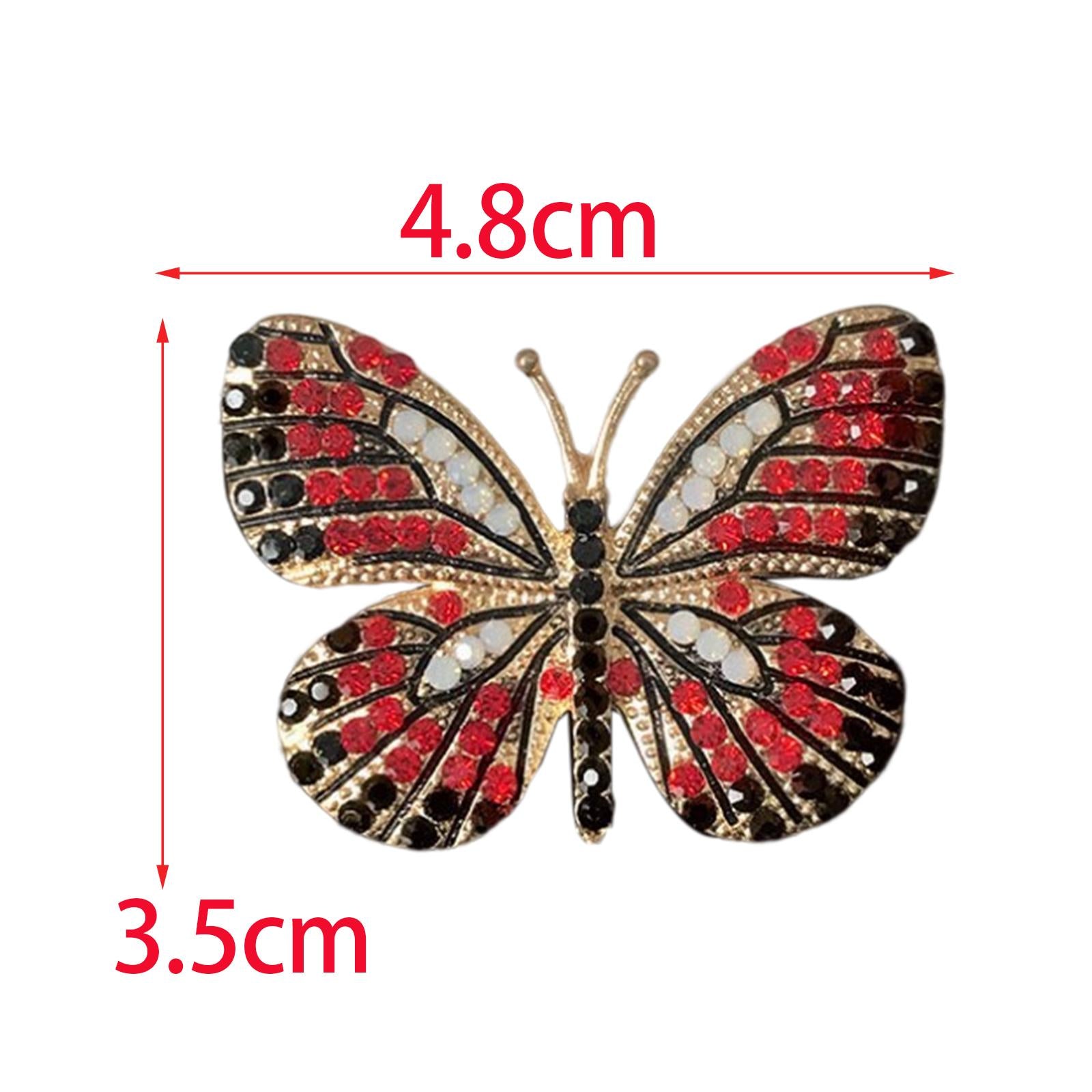 2xButterfly Car Vent Clips Car Interior Decor Universal Car Diffuser Vent Clip Red Black