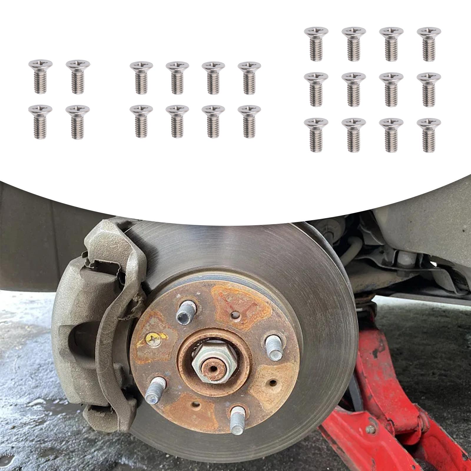 3xBrake Disc Rotor Screw Bolts 93600-06014-0H Hardware Replaces for Honda 4Pcs