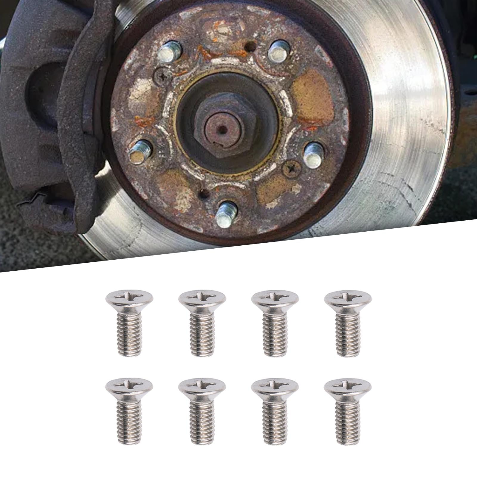 6xBrake Disc Rotor Screw Bolts 93600-06014-0H Hardware Replaces for Honda 8Pcs