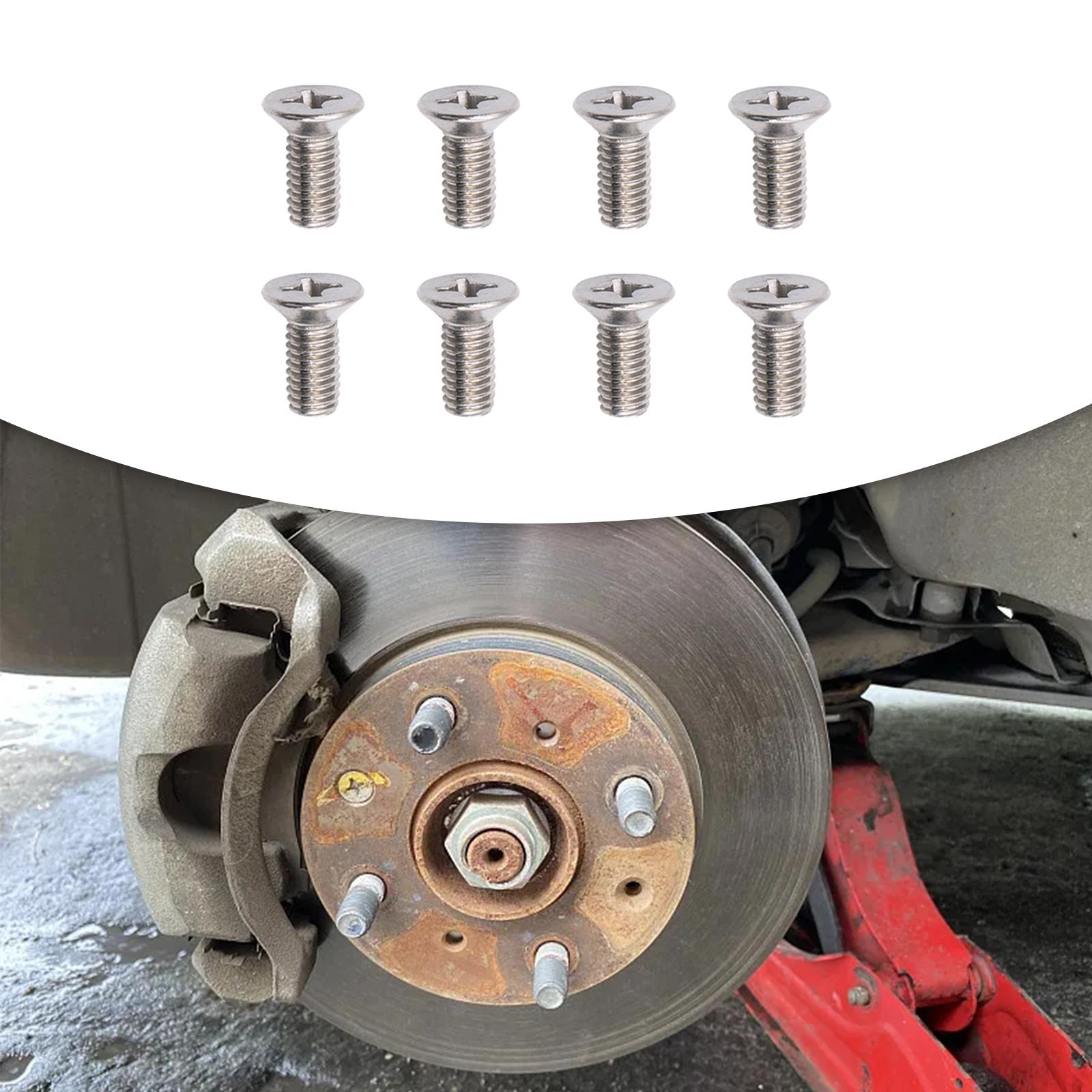 2xBrake Disc Rotor Screw Bolts 93600-06014-0H Hardware Replaces for Honda 8Pcs