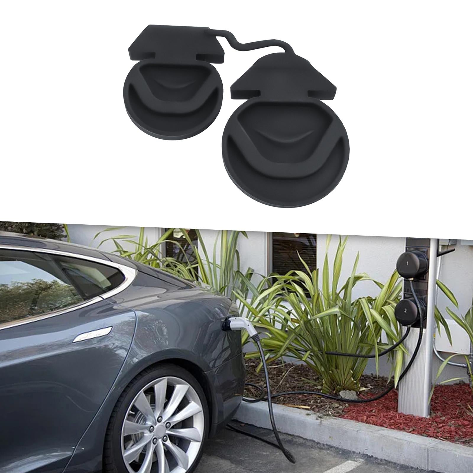 2xCharging Port Protective Cover Silicone for Tesla Model 3 / Y Accessory