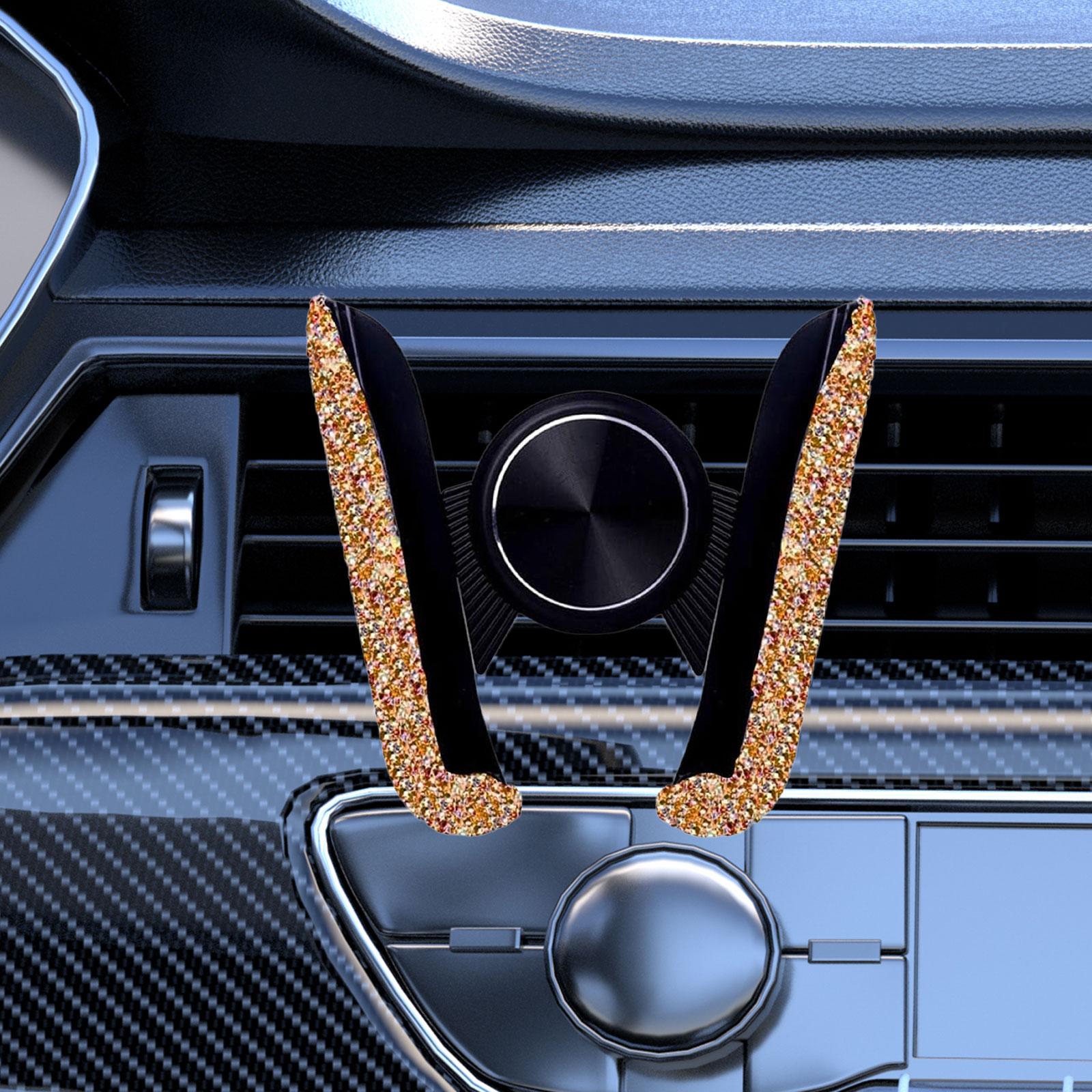 2xCar Phone Holder Auto Stand Air Vent Cellphone Mount for Women and Girl Aureate