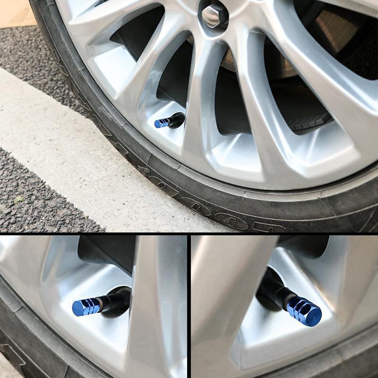 3x4 Pieces Car Tire Valve Stem Caps Seal Air Caps Covers for Trucks Bikes blue