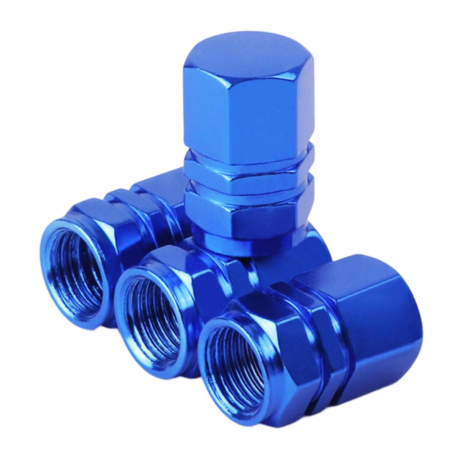 3x4 Pieces Car Tire Valve Stem Caps Seal Air Caps Covers for Trucks Bikes blue