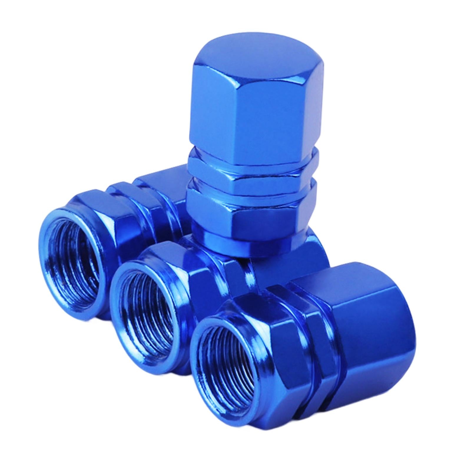 3x4 Pieces Car Tire Valve Stem Caps Seal Air Caps Covers for Trucks Bikes blue