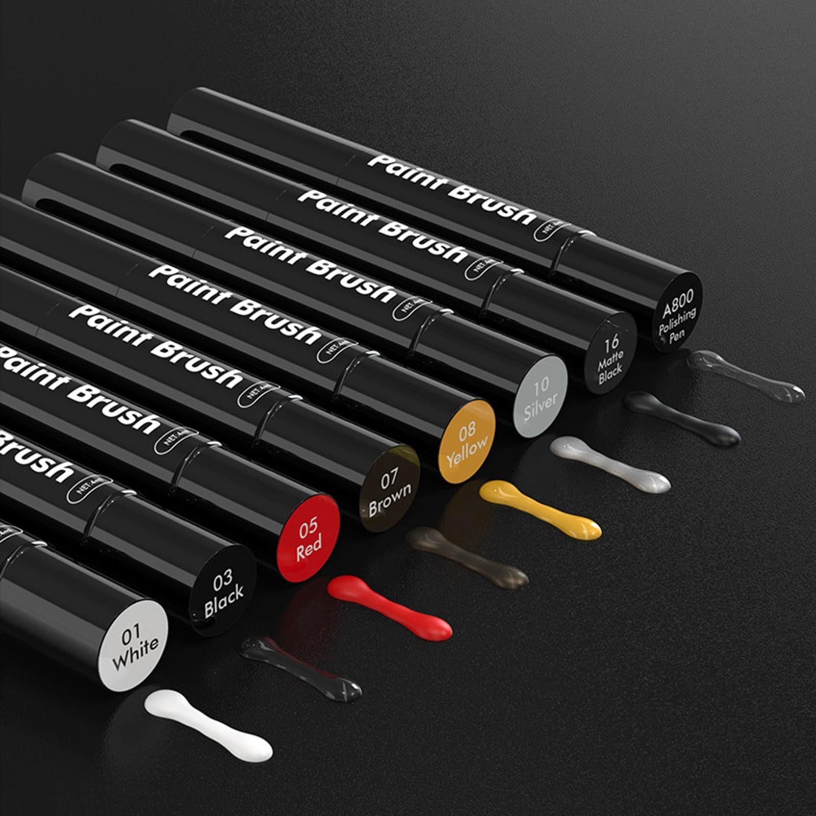 2xCar Touch up Paint Pen Accessory Scratch Remover Erase Car Scratches Durable Black