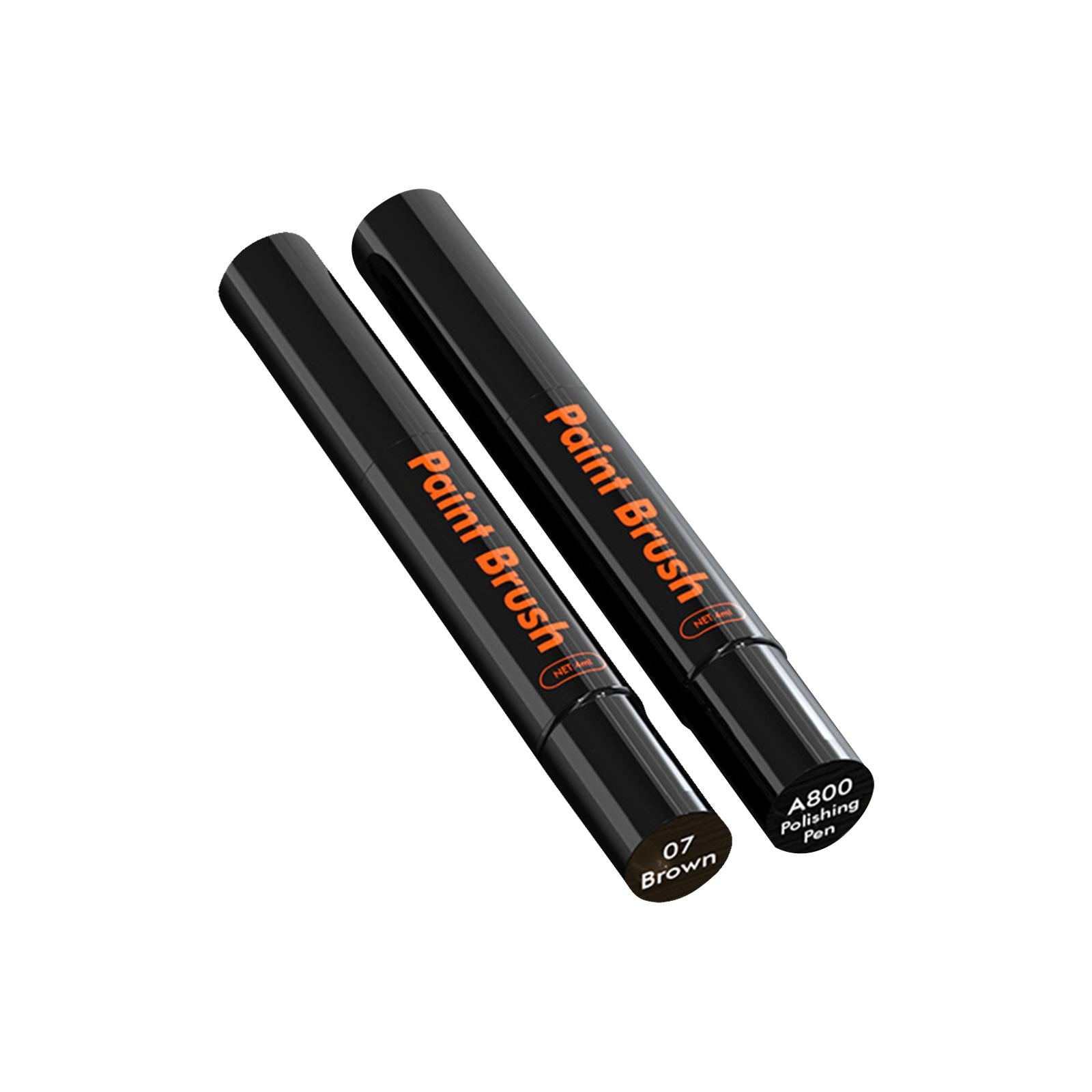 2xTouch up Paint for Cars with Polish Pen Easy Solution Car Scratch Repair Pen Brown