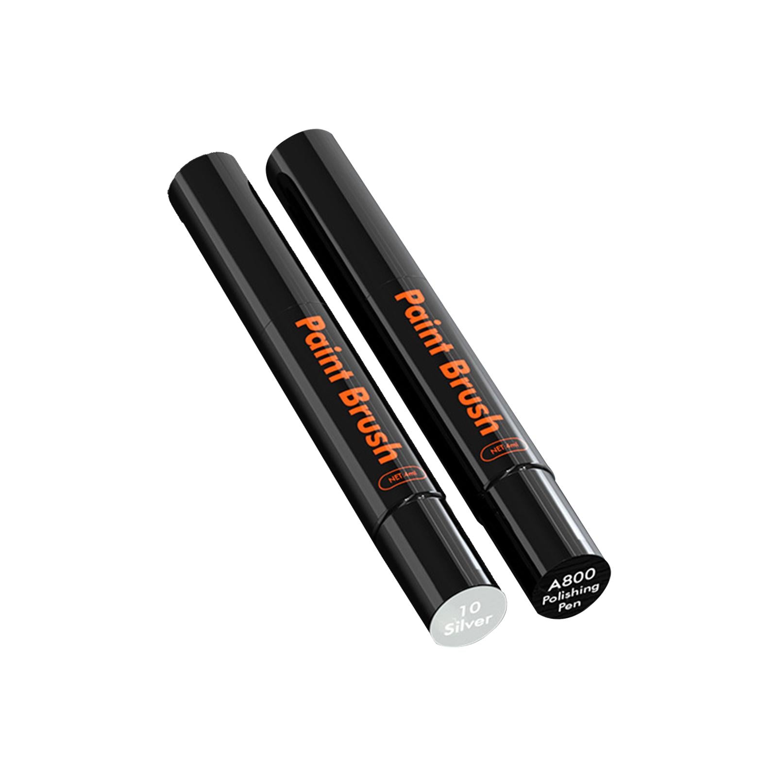 2xTouch up Paint for Cars with Polish Pen Easy Solution Car Scratch Repair Pen Silver