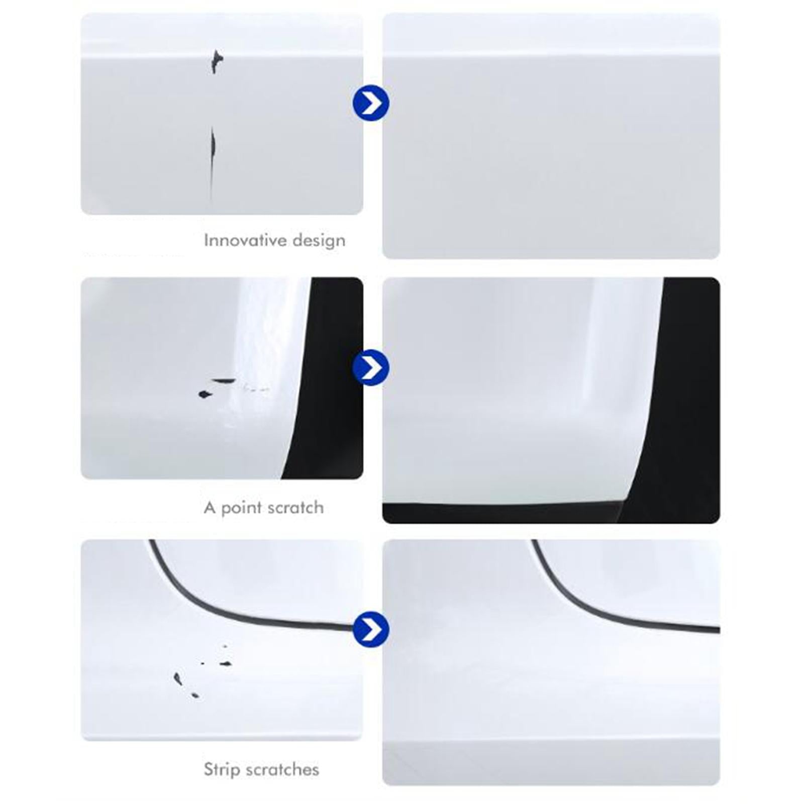 2xTouch up Paint for Cars with Polish Pen Easy Solution Car Scratch Repair Pen Yellow