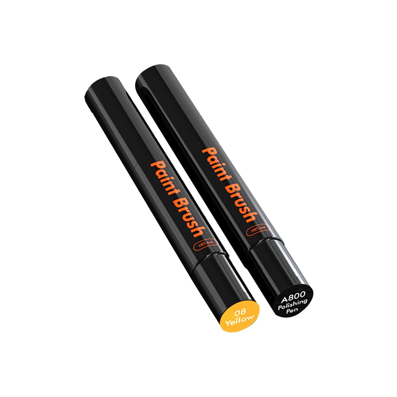2xTouch up Paint for Cars with Polish Pen Easy Solution Car Scratch Repair Pen Yellow