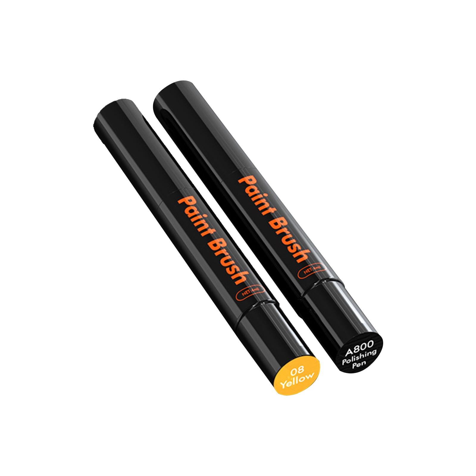 4xTouch up Paint for Cars with Polish Pen Easy Solution Car Scratch Repair Pen Yellow