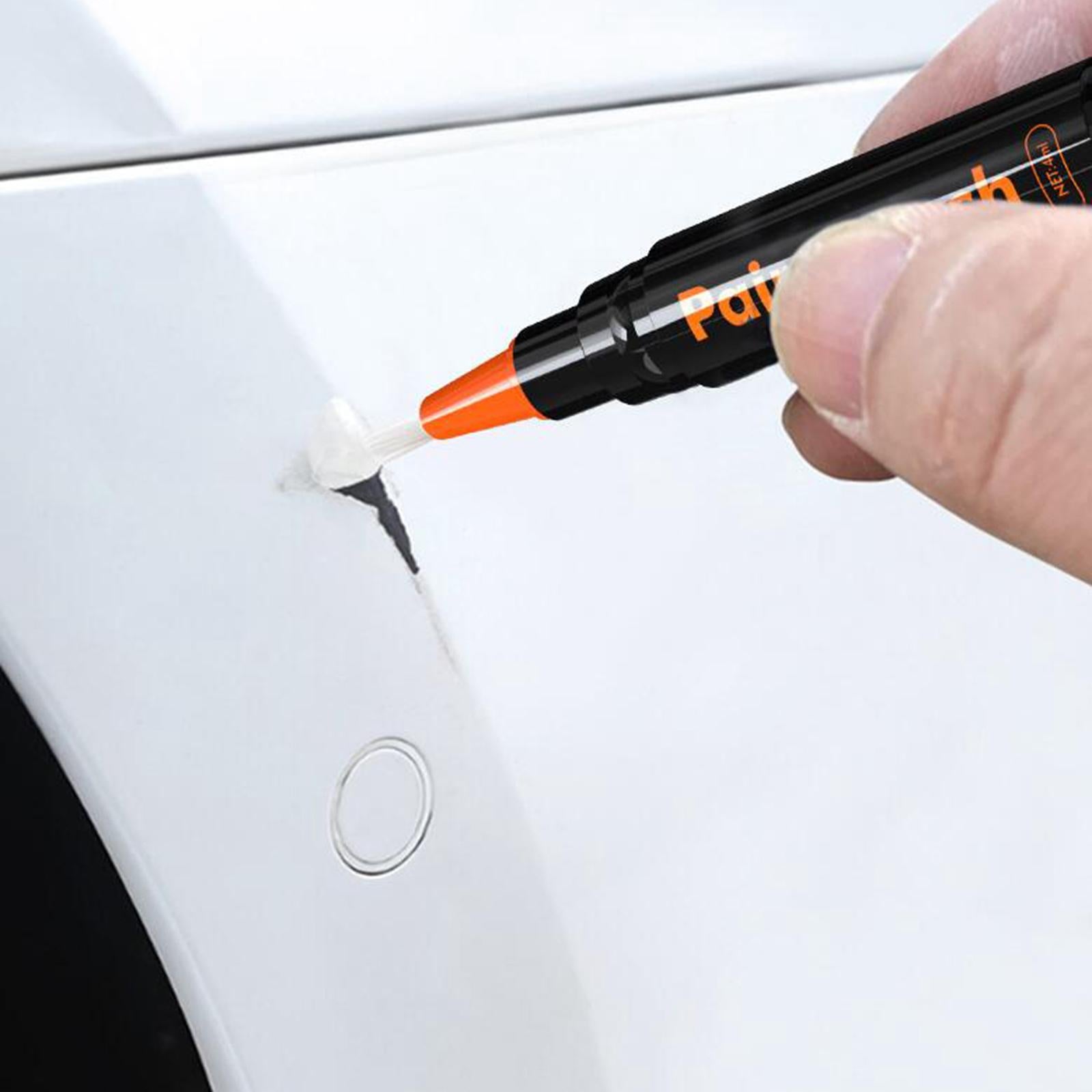 2xTouch up Paint for Cars with Polish Pen Easy Solution Car Scratch Repair Pen Black