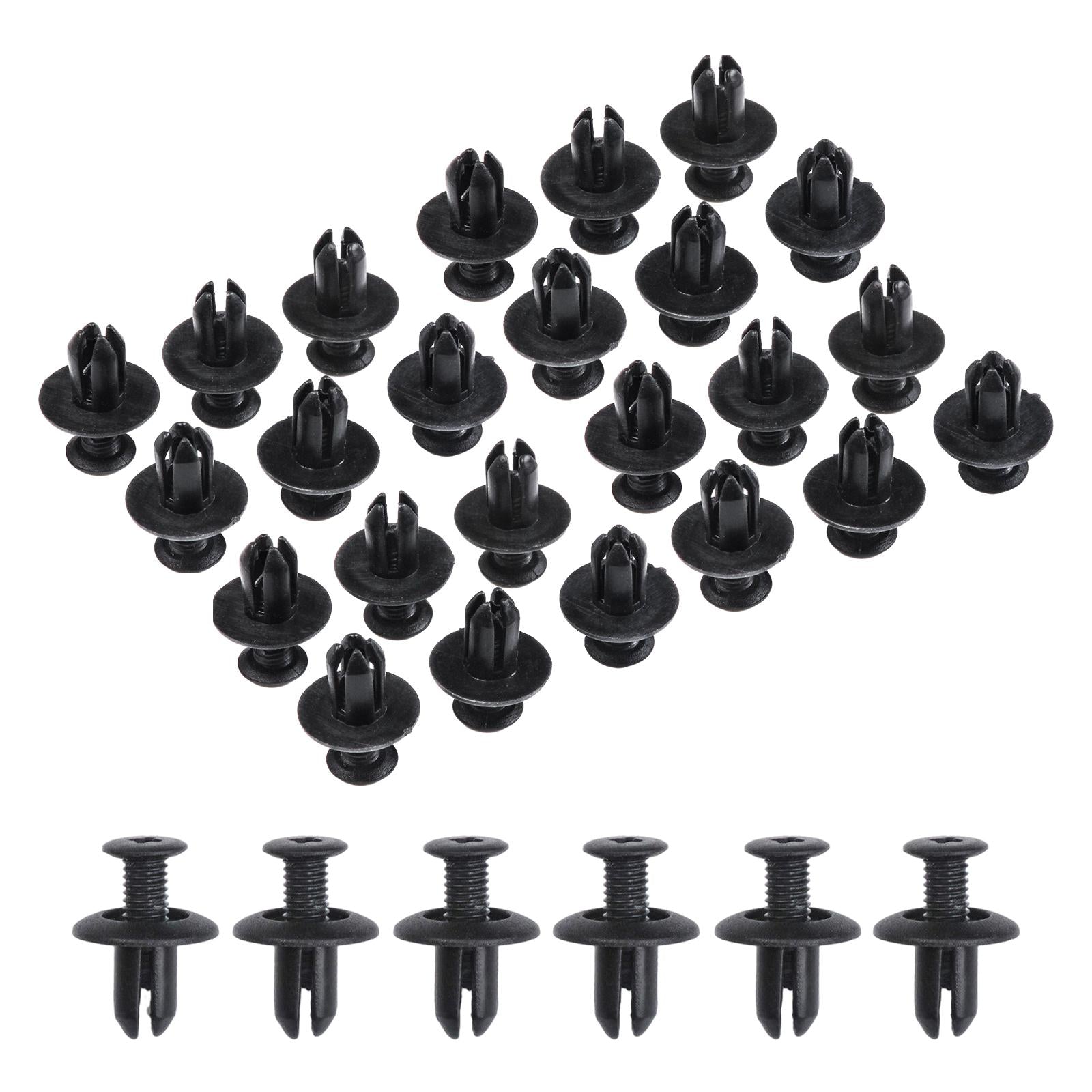 4xRivets Fastener Push Clip Auto Vehicle Door Panel Bumper Retainer Clips 30Pieces