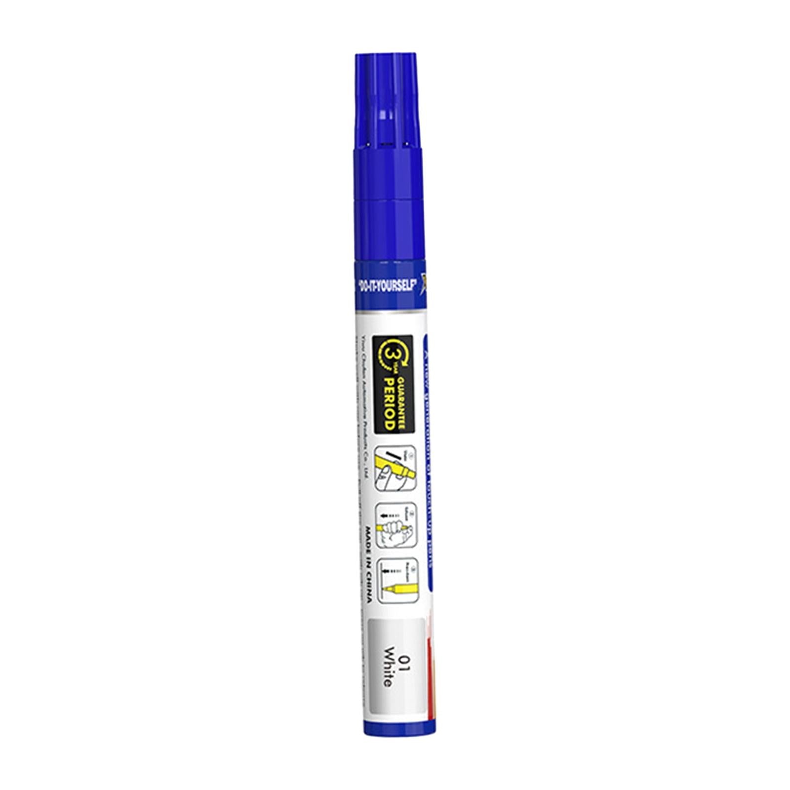 2xCar Touch up Paint Pen Waterproof Supplies Car Scratch Repair Pen Automobile White