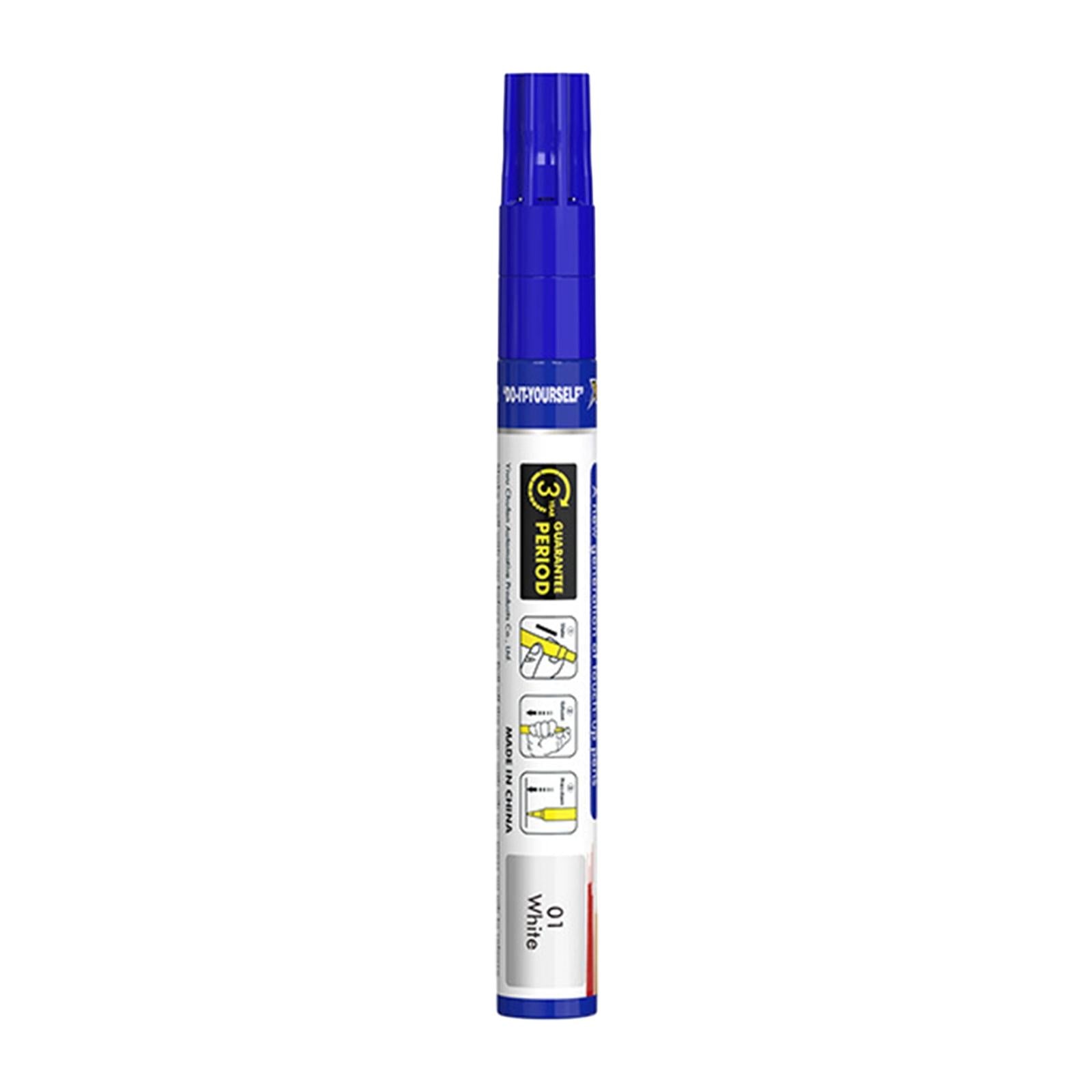 2xCar Touch up Paint Pen Waterproof Supplies Car Scratch Repair Pen Automobile White