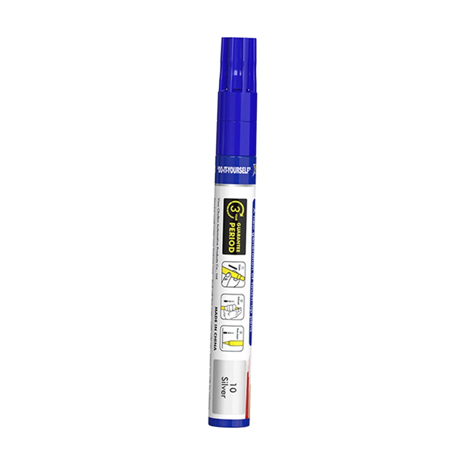 4xCar Touch up Paint Pen Waterproof Supplies Car Scratch Repair Pen Automobile Silver