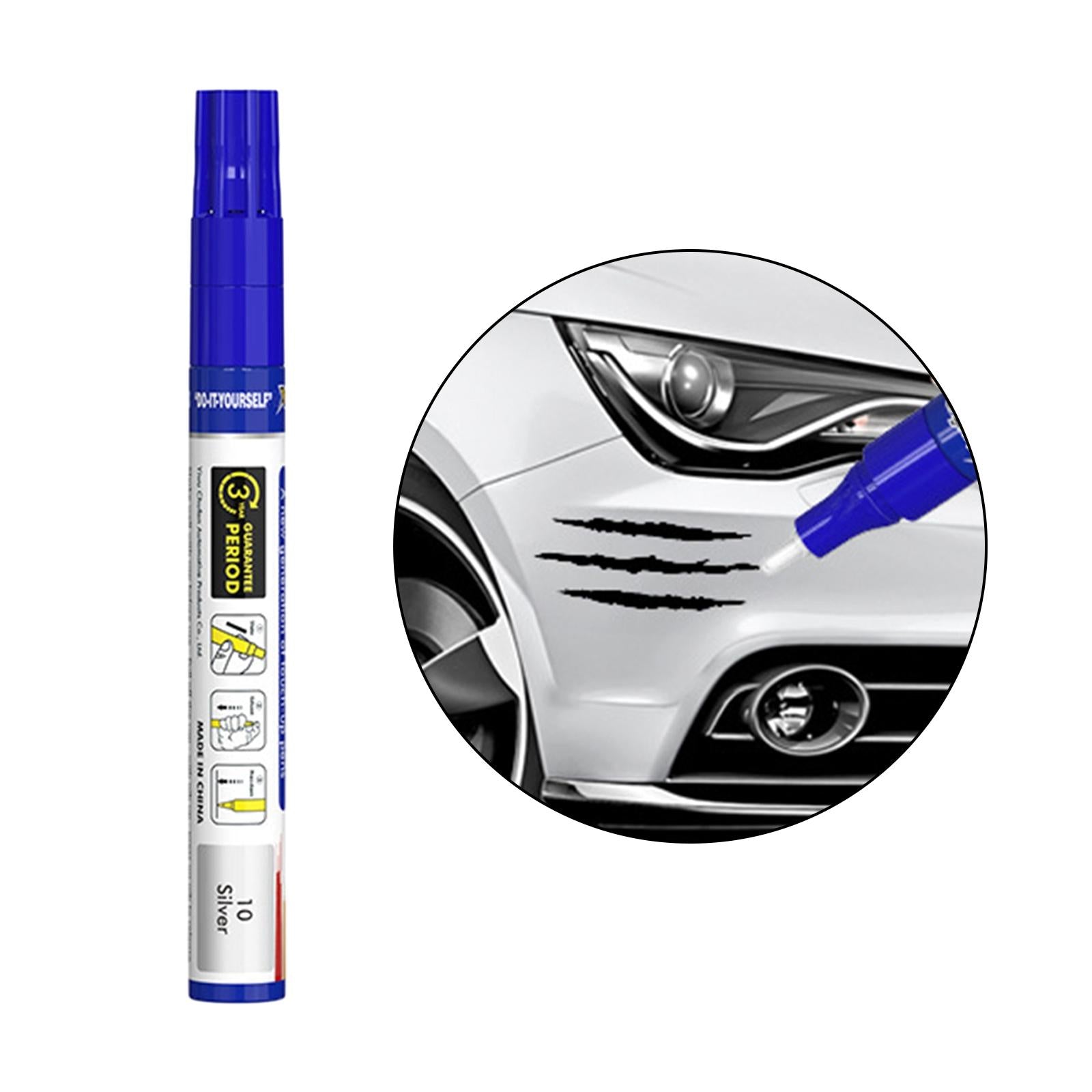 4xCar Touch up Paint Pen Waterproof Supplies Car Scratch Repair Pen Automobile Silver
