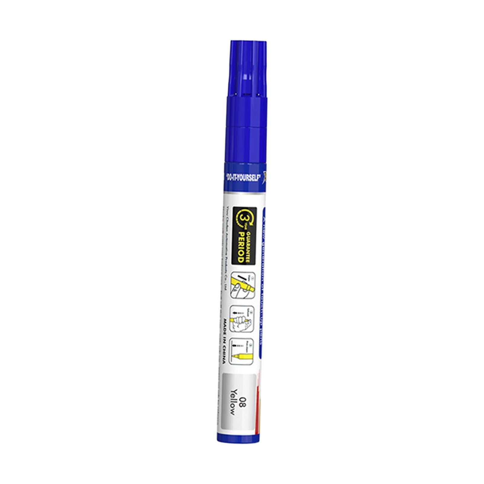 4xCar Touch up Paint Pen Waterproof Supplies Car Scratch Repair Pen Automobile Yellow