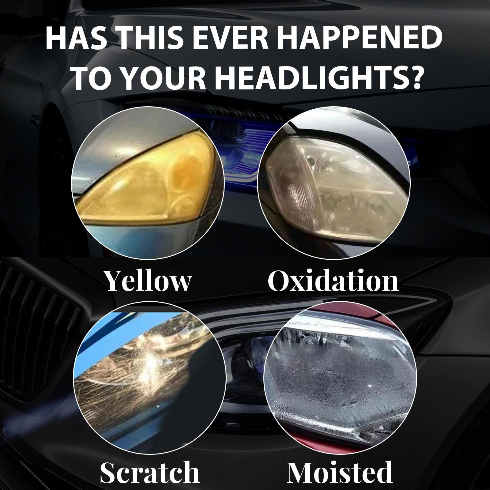 2xCar Headlight Scratch Repair Spray Polish Liquid Car Headlight Repair Fluid