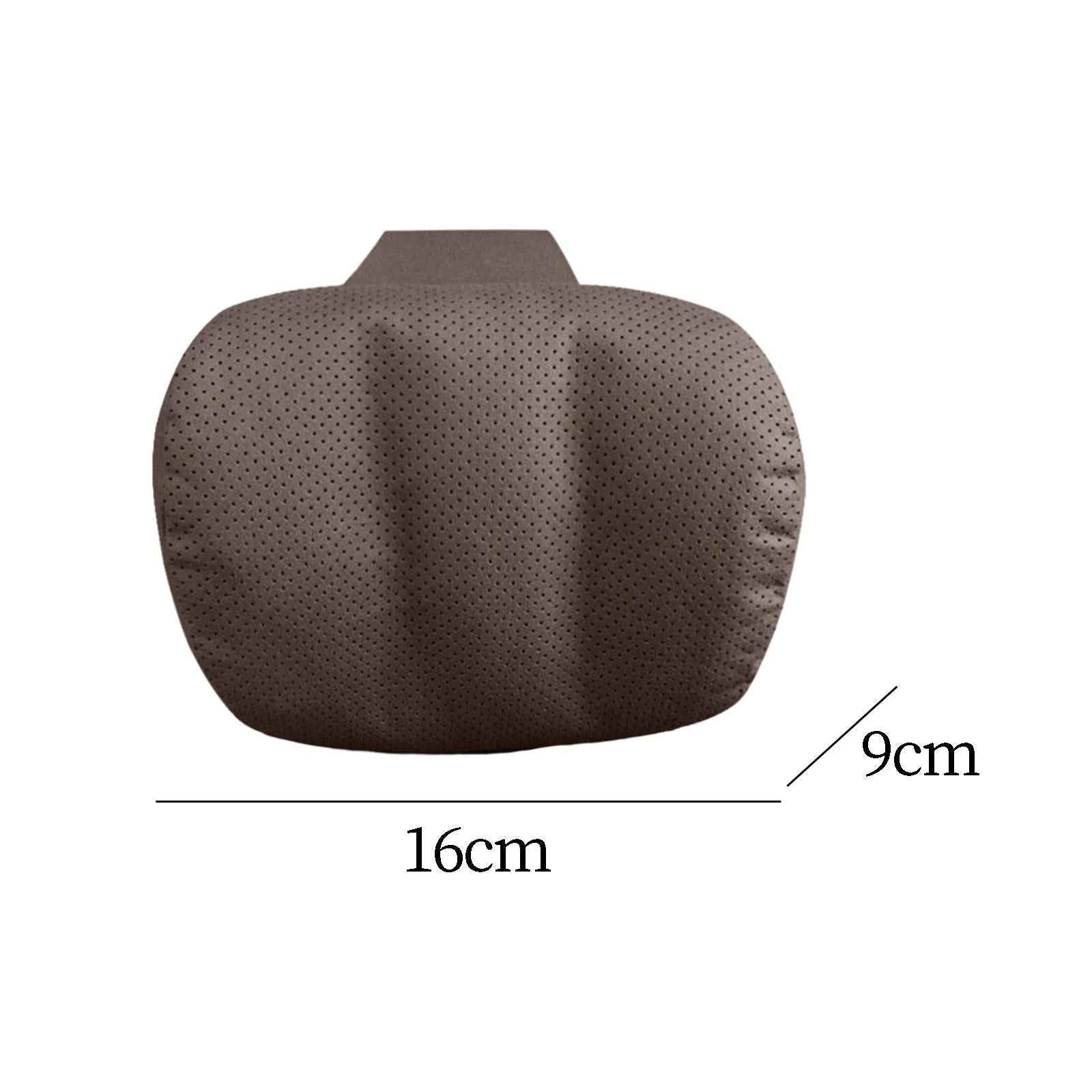Car Headrest Pillow Comfortable Soft Portable Auto Headrest Car Neck Pillow Brown