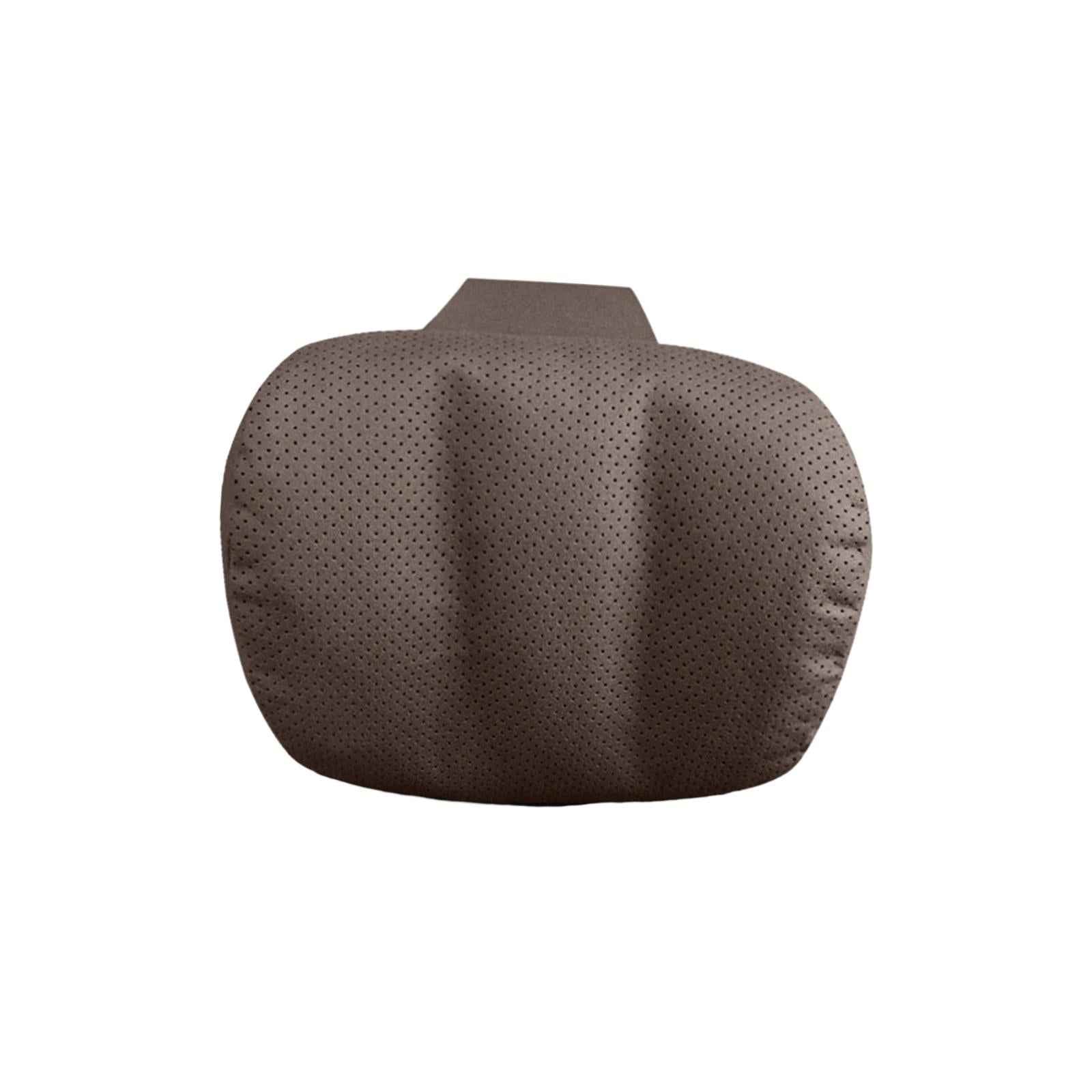 Car Headrest Pillow Comfortable Soft Portable Auto Headrest Car Neck Pillow Brown