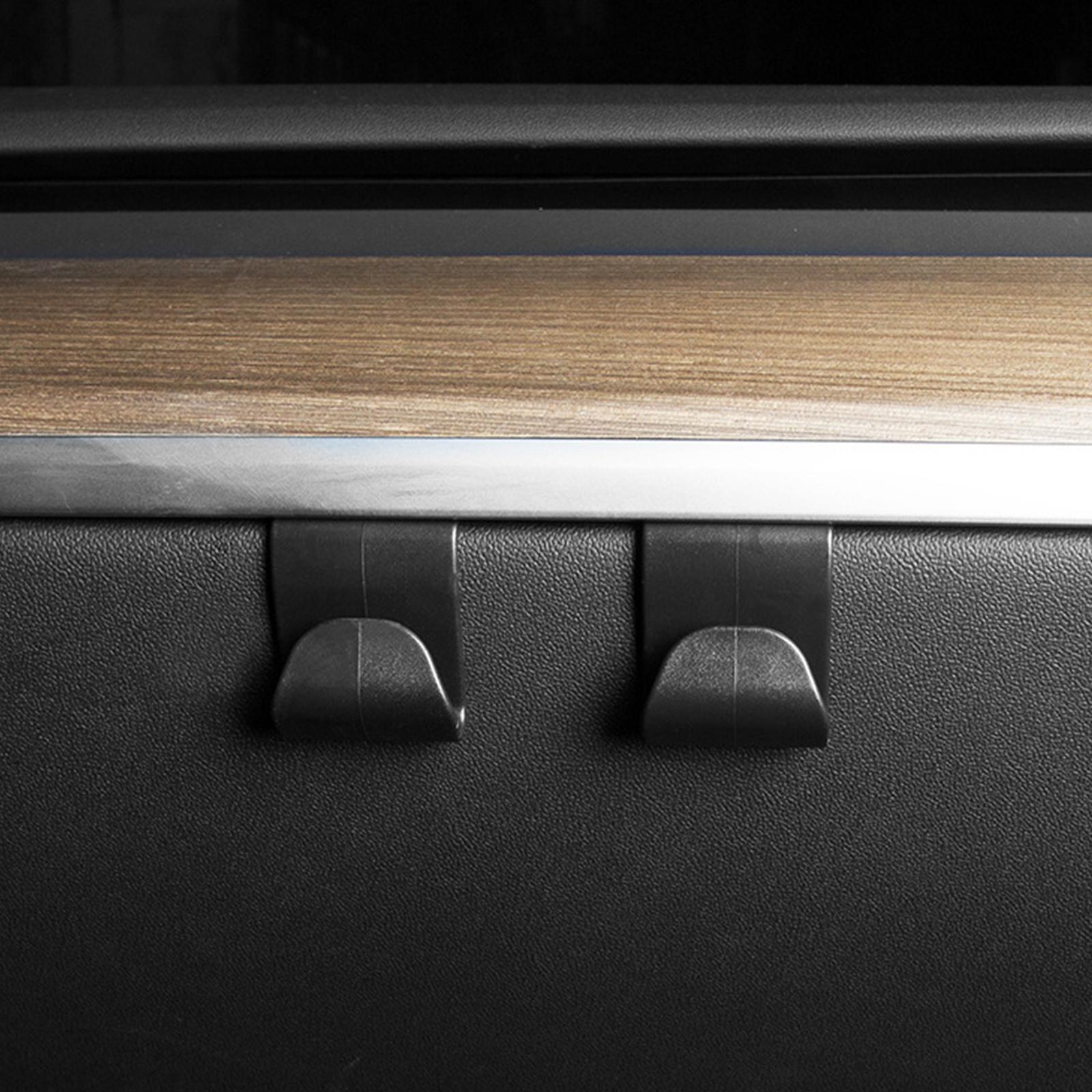 3x2Pcs Car Grocery Bag Hooks Hanger for Tesla Model 3 Model Y Accessories Thin Glove Box