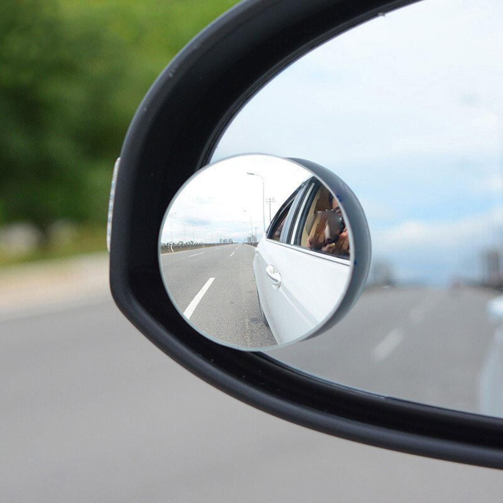 4xBlind Spot Mirror Adhesive Back Adjustable Accessory for Truck Van Cars
