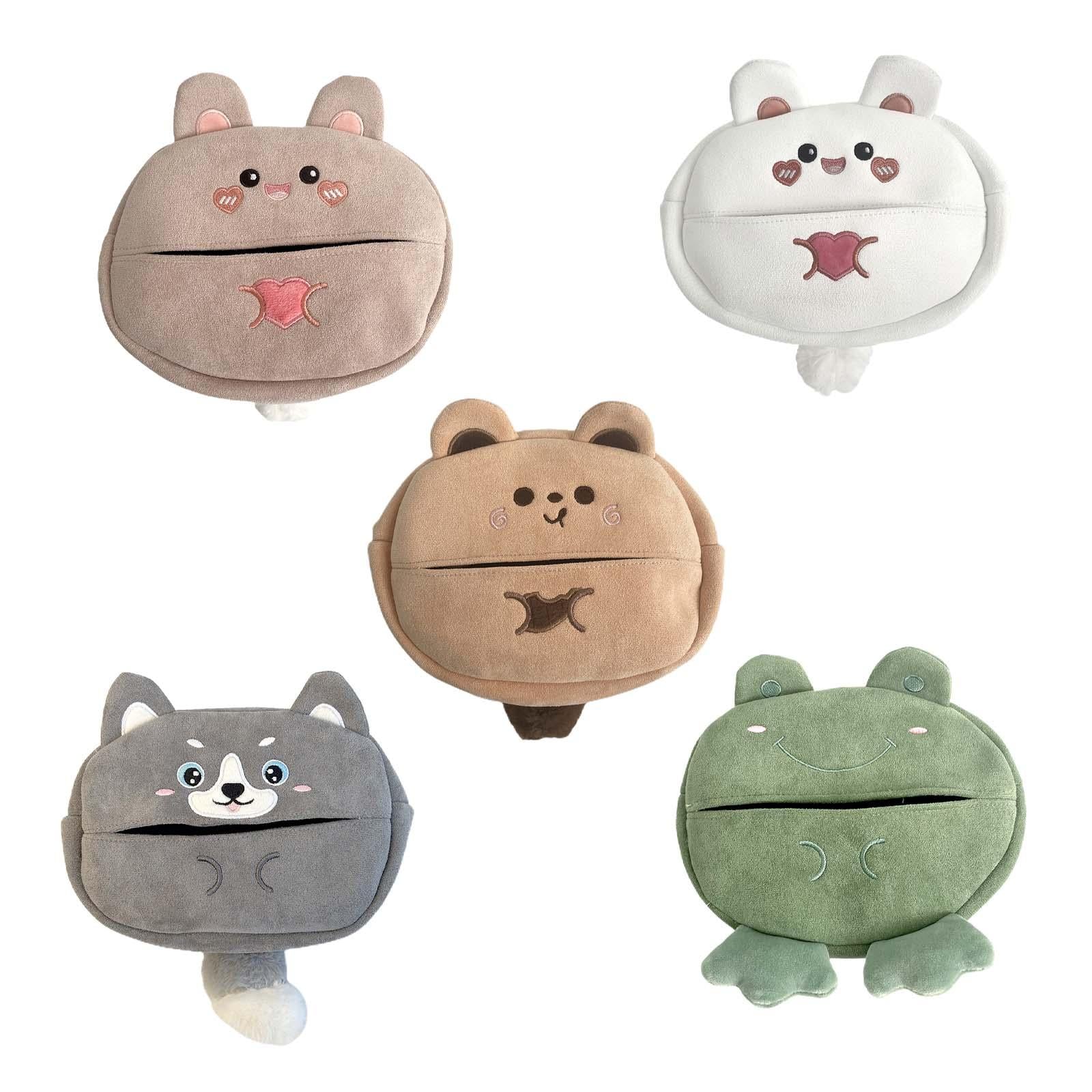 Cute Car Tissue Holder Soft Cartoon Car Tissue Holder for Bathroom Auto Style A