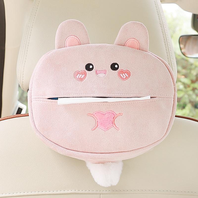 Cute Car Tissue Holder Soft Cartoon Car Tissue Holder for Bathroom Auto Style A