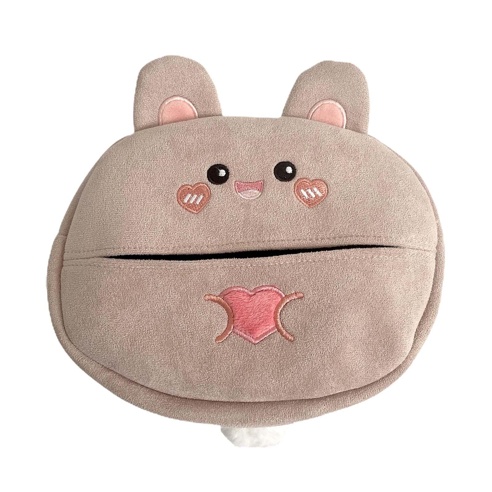 Cute Car Tissue Holder Soft Cartoon Car Tissue Holder for Bathroom Auto Style A