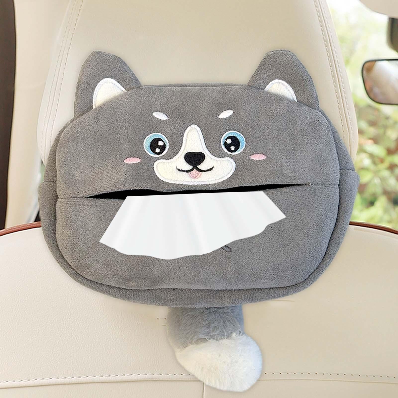 Cute Car Tissue Holder Soft Cartoon Car Tissue Holder for Bathroom Auto Style D