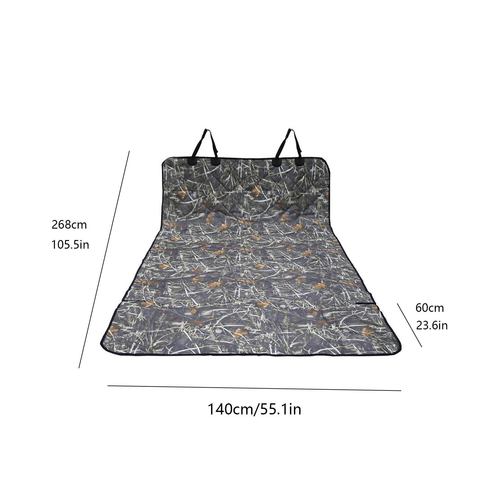Car Dog Seat Protector Cargo Cover Liner 268x140cm Sturdy Tear Resistant Reed Camouflage