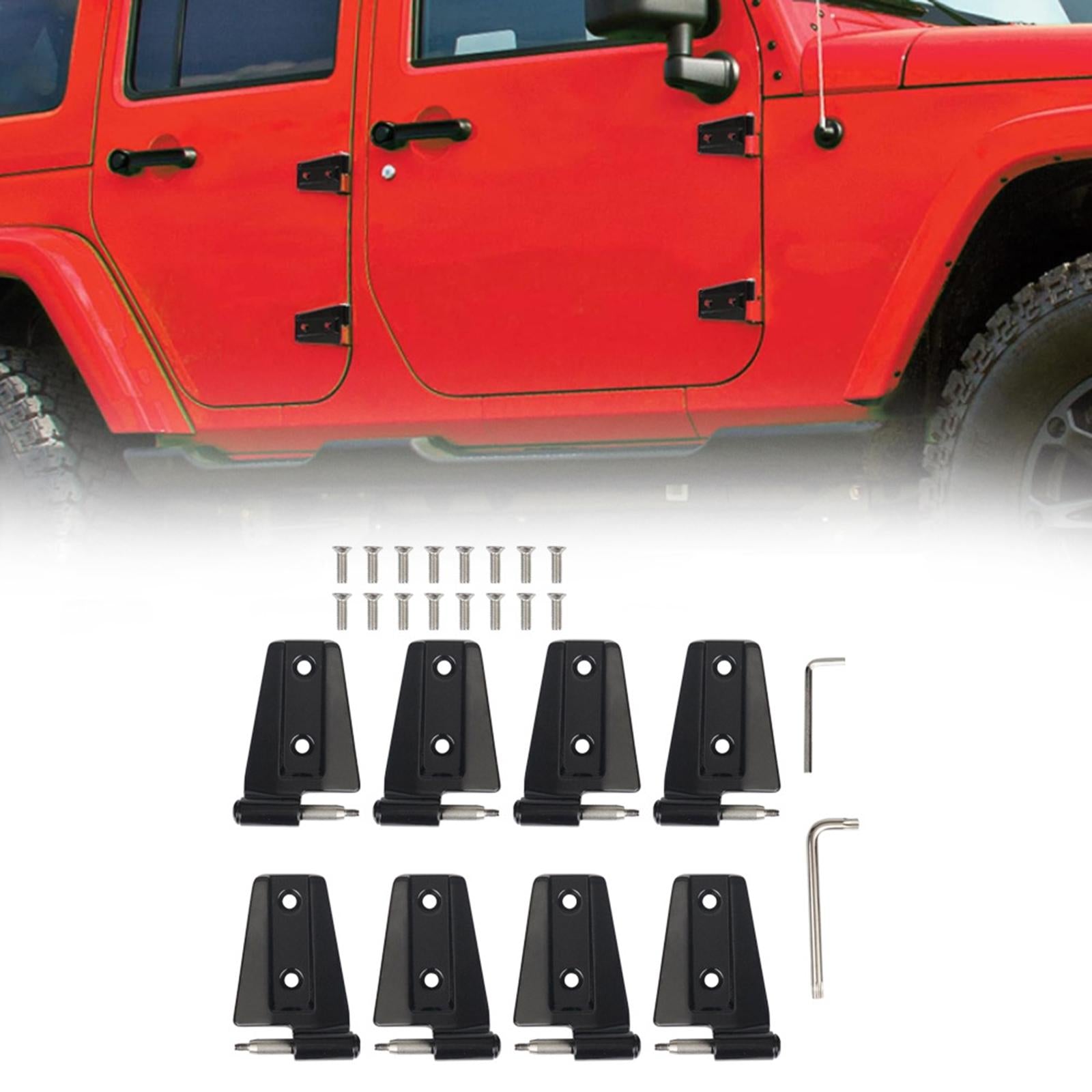 4 Door Hinge Assembly Kit 55395384 Car for Jeep Wrangler 2007 - 2018 JK