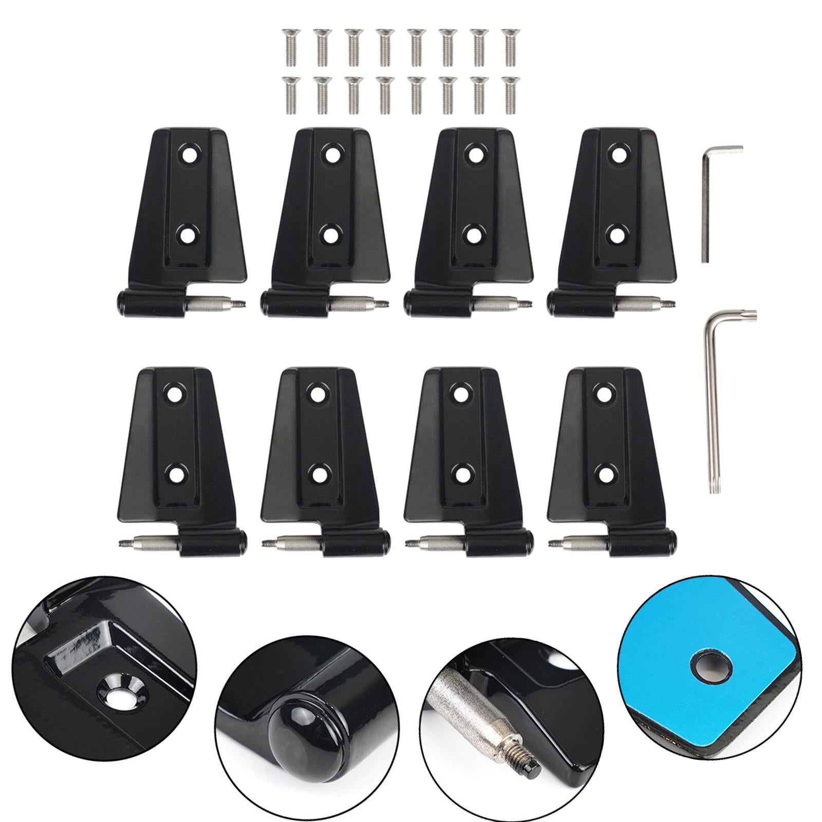 4 Door Hinge Assembly Kit 55395384 Car for Jeep Wrangler 2007 - 2018 JK