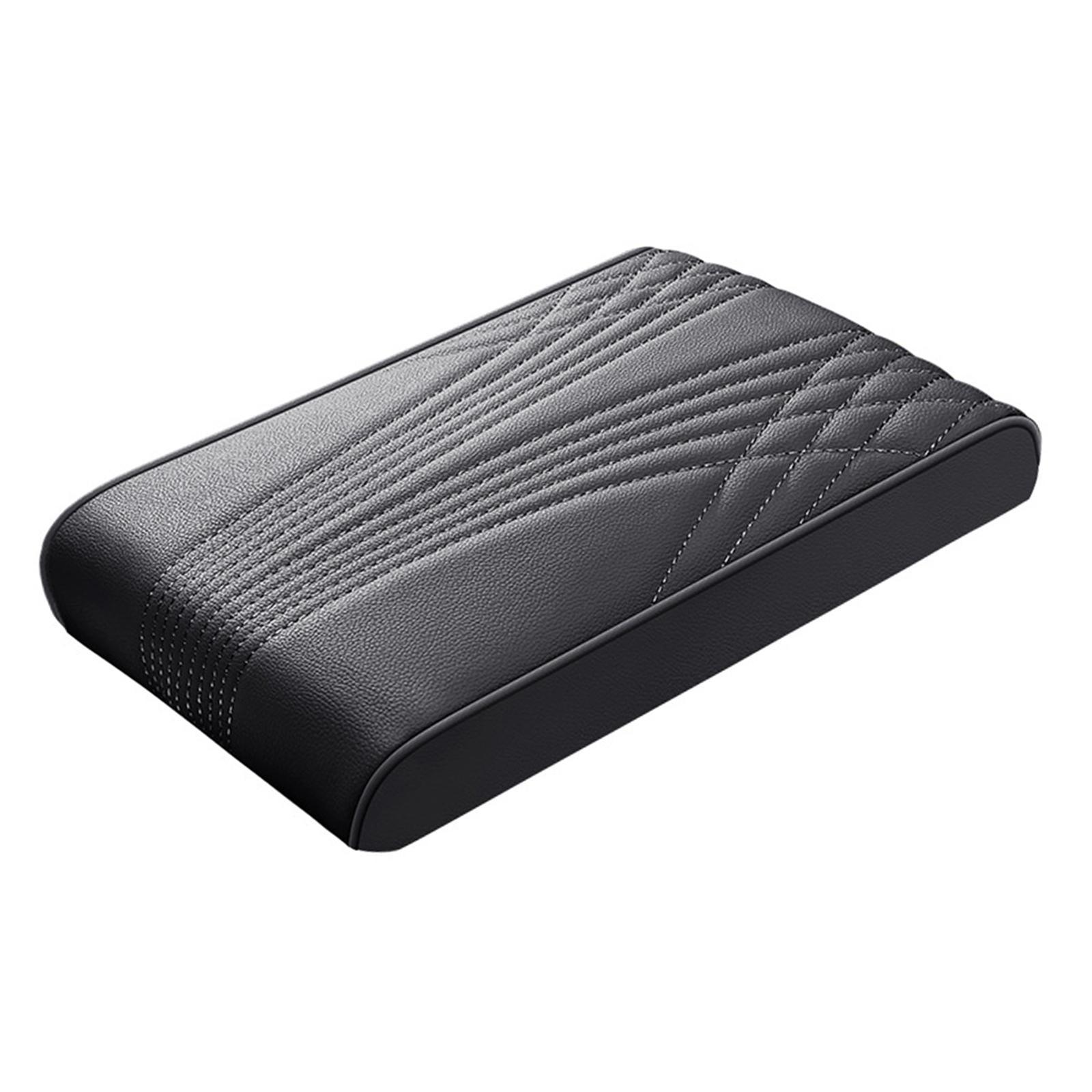 Car Center Console Cover Center Console Box Cushion Mat for Vehicle SUV Black