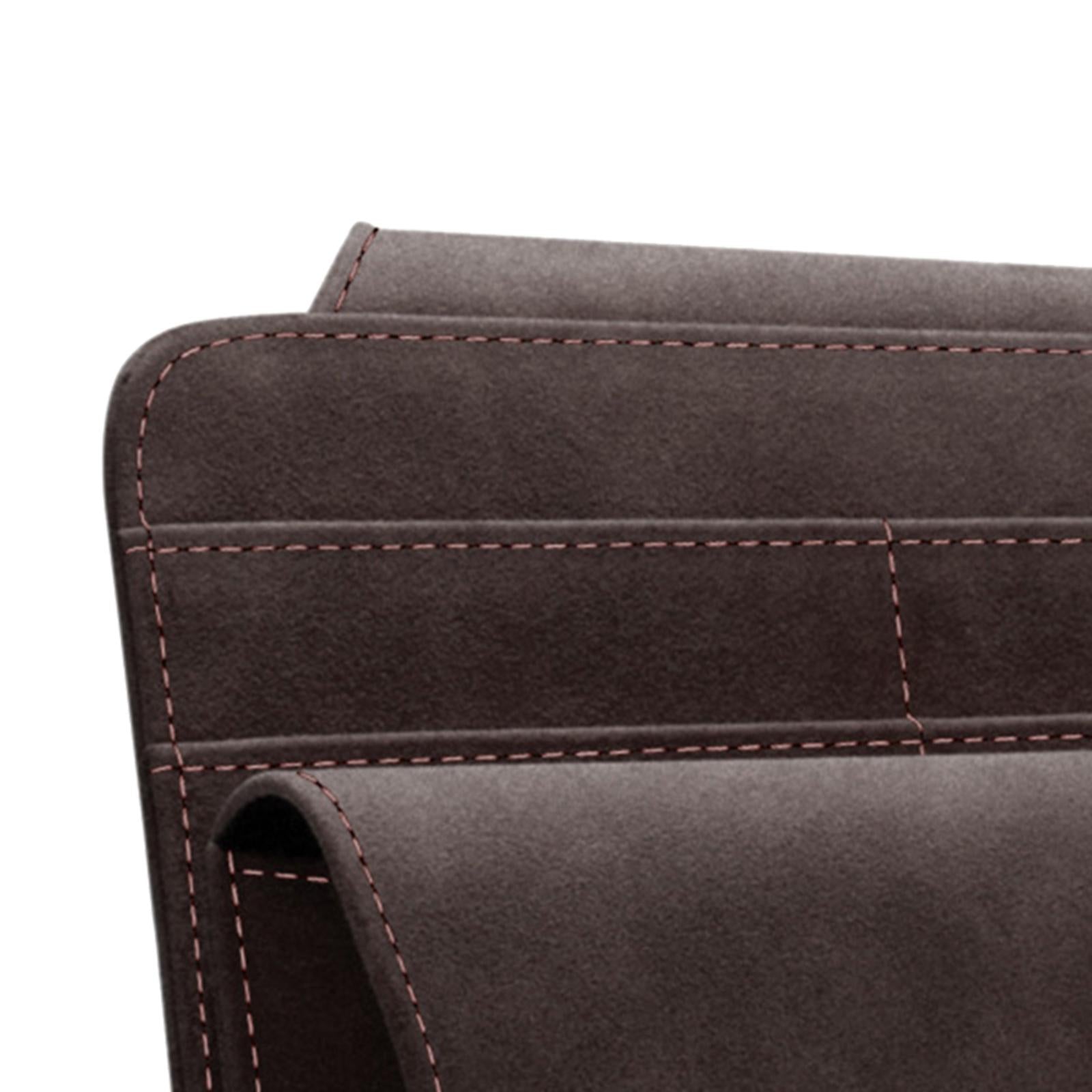 Car Sun Visor Organizer Car Visor Accessories Ticket Card Holder Storage Bag Brown