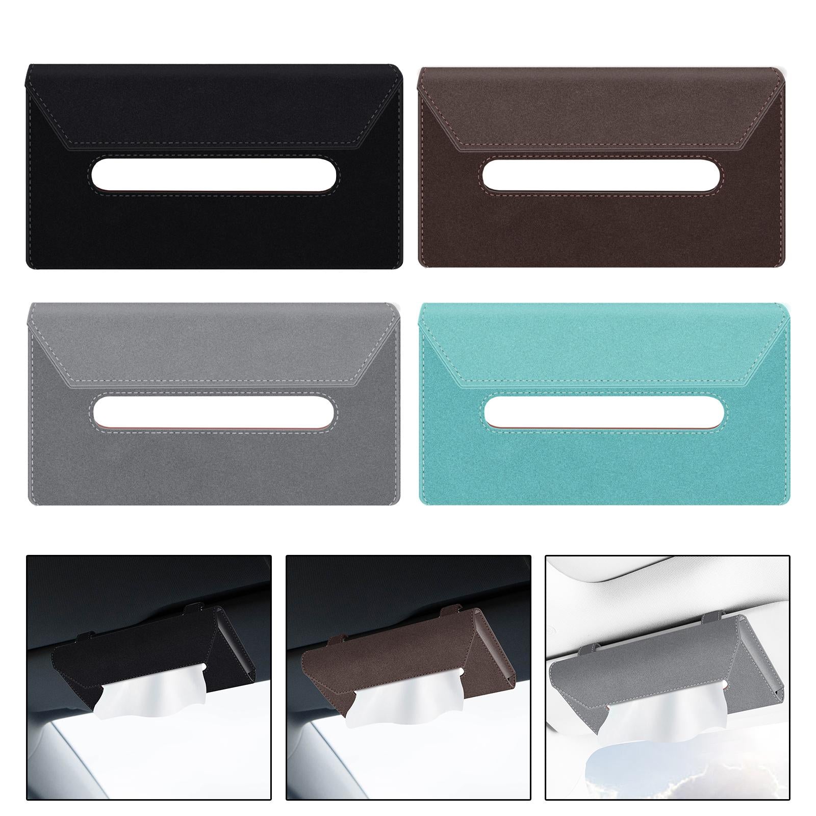Sun Visor Napkin Holder Handy Car Visor Napkin Holder for Vehicle Truck Black