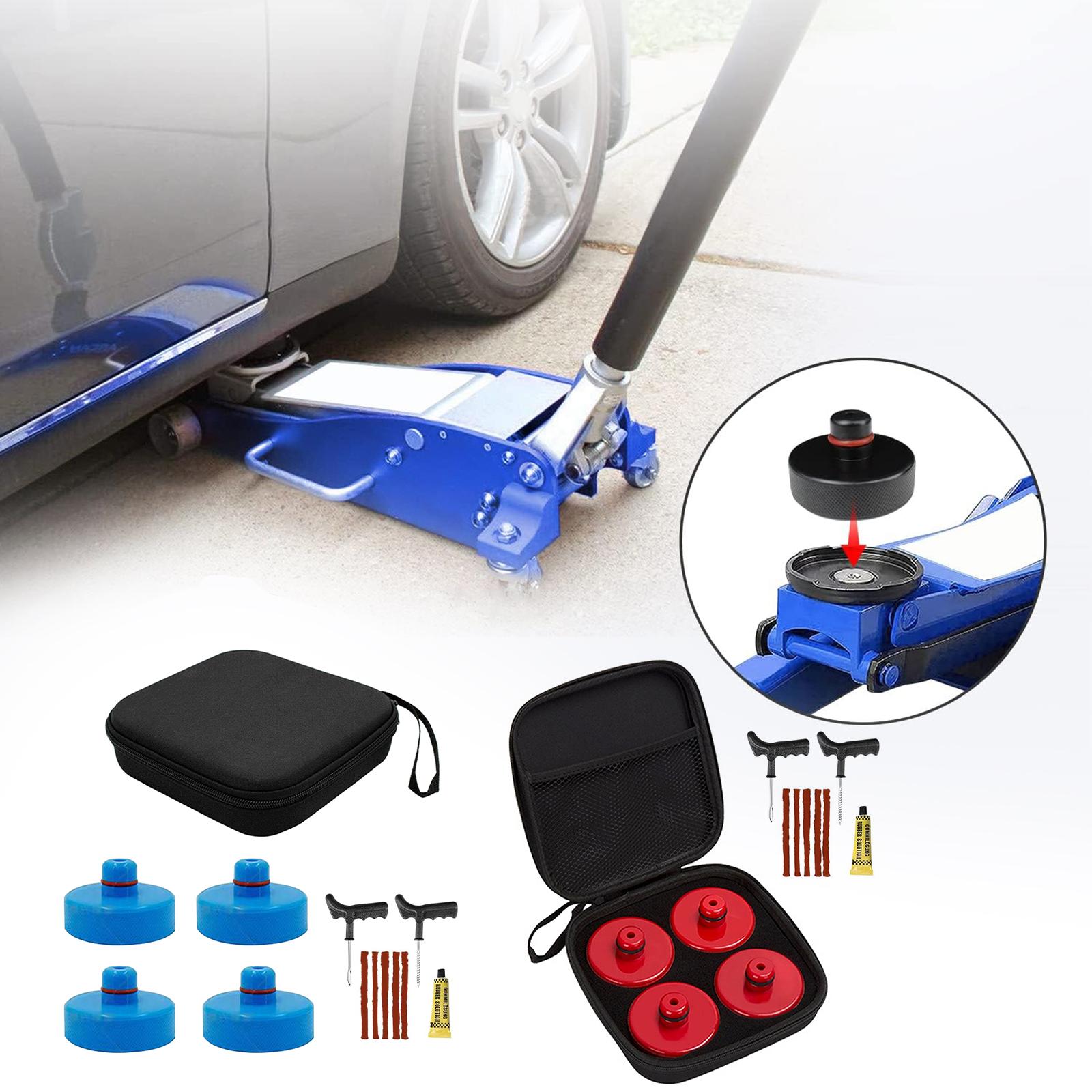 Lifting Jack Pad Car Jack Protective Jacket Pad for Tesla Model S Y 3 x Blue